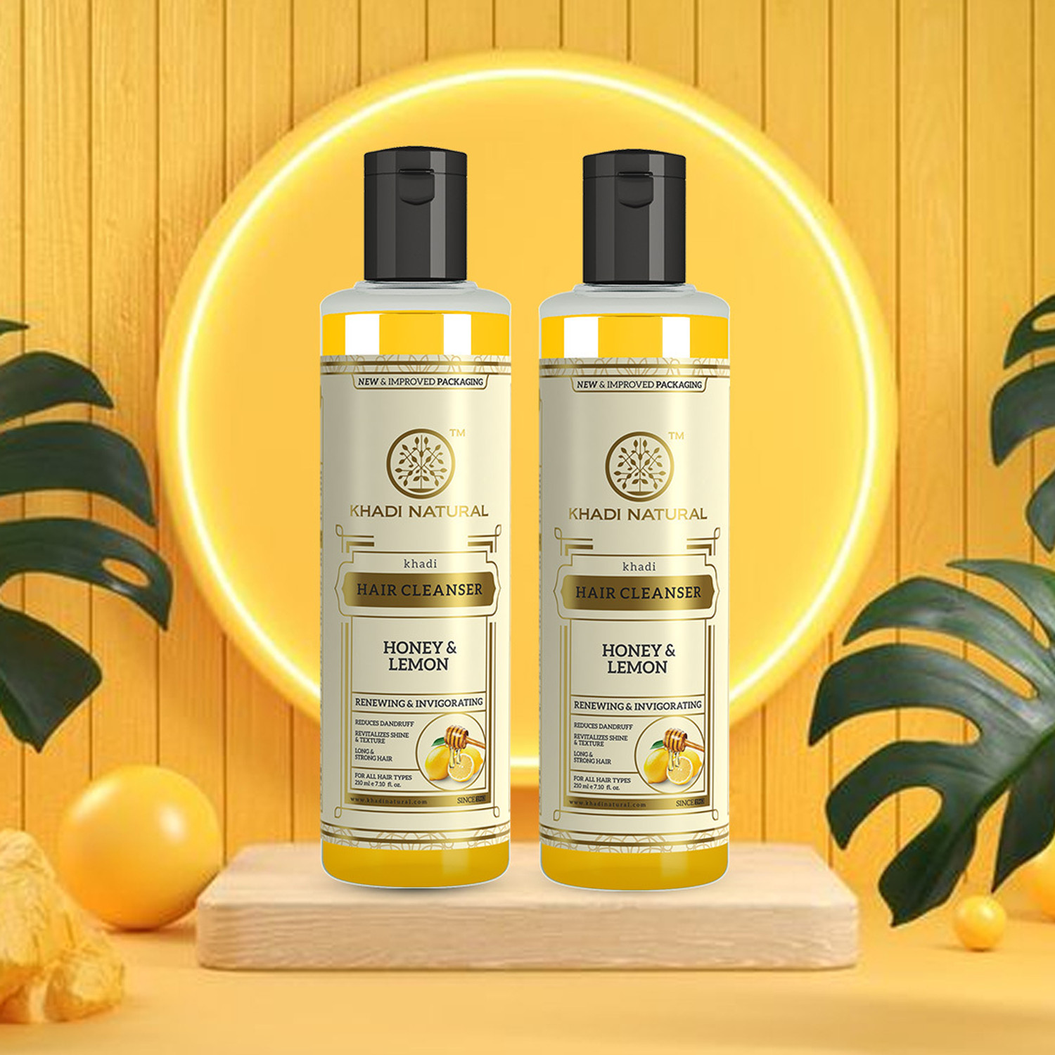 Image of KHADI NATURAL Herbal Honey & Lemon Cleanser /Shampoo (Pack of 4)