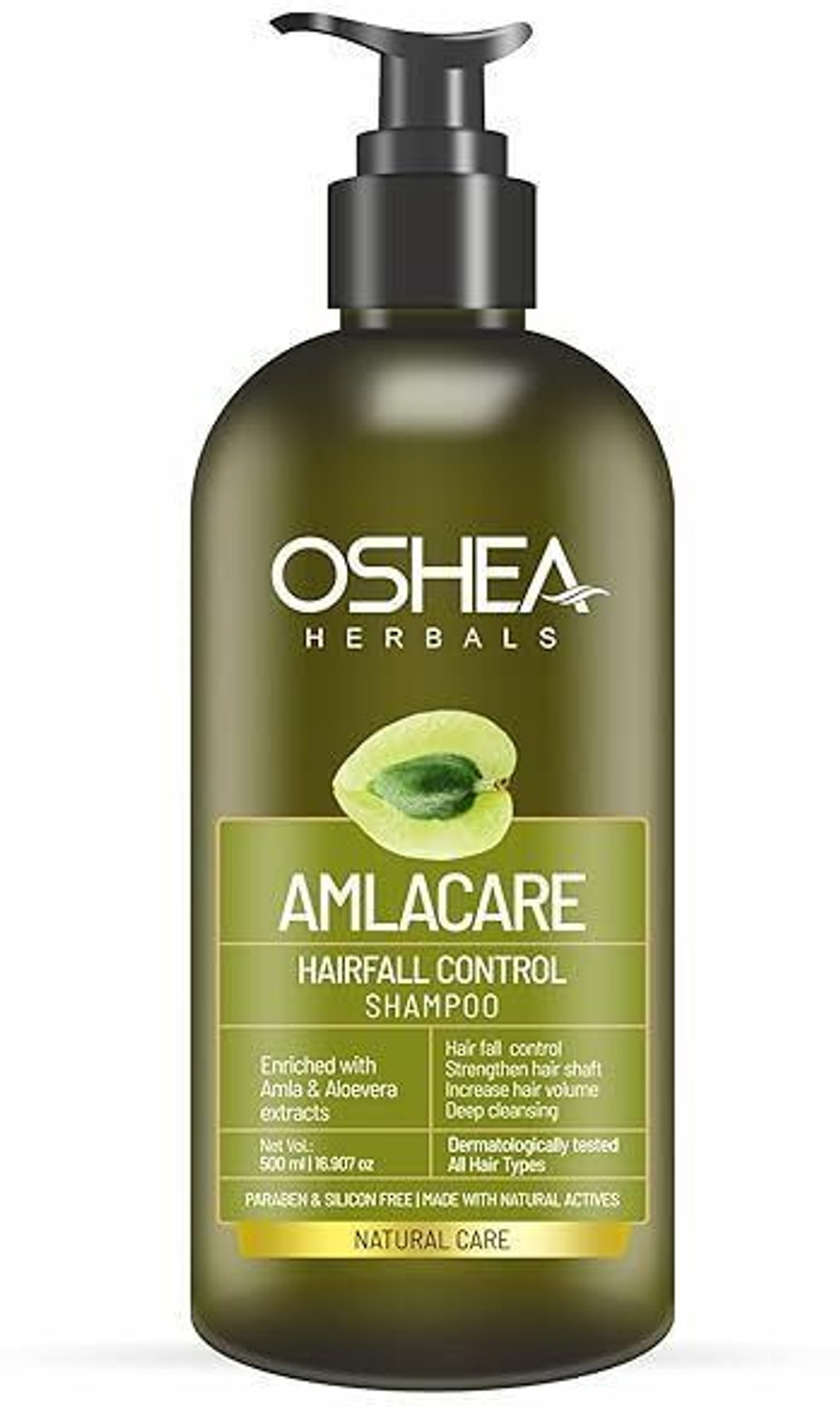 Image of Oshea Herbals Amlacare Hairfall Control Shampoo for Deep Cleansing