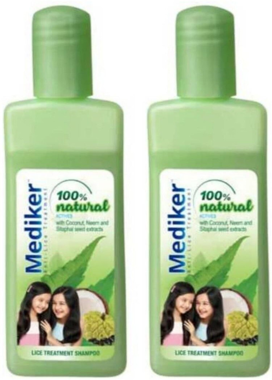 Image of MEDIKER Anti Lice Treatement Shampoo, 50ml (Pack of 2)
