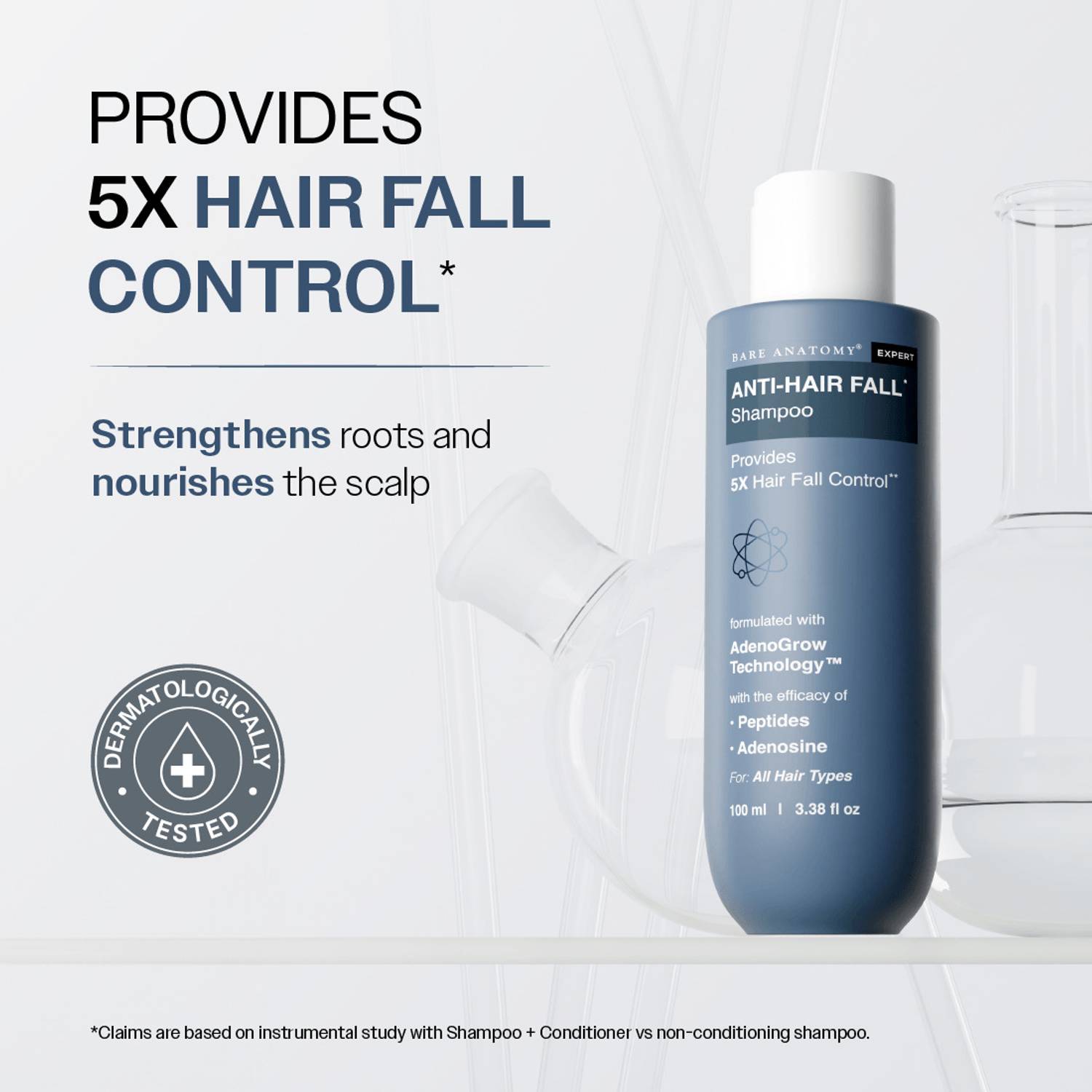 BARE Anti Hair Fall Shampoo 250ml - Image 2