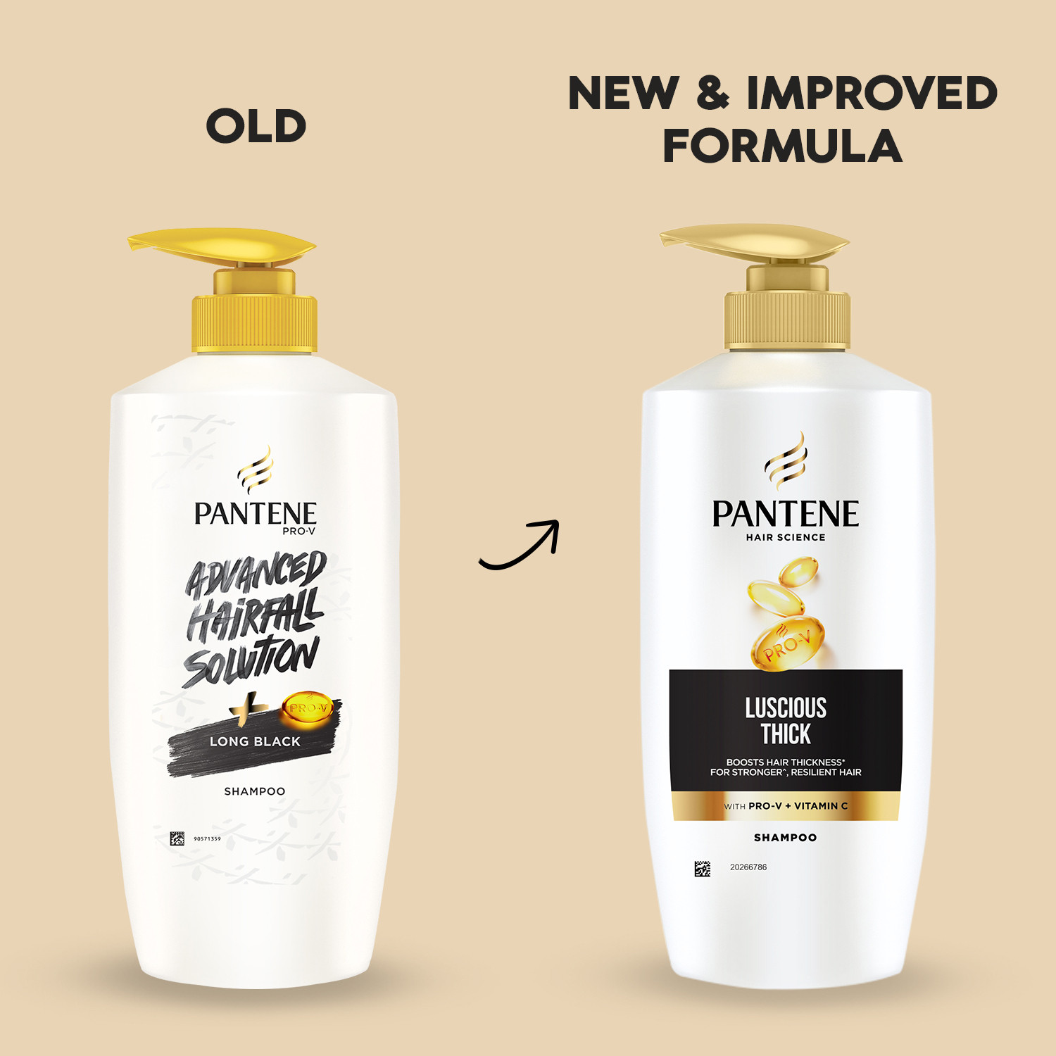 Image of PANTENE Hair Science Luscious Thick Shampoo with Vitamin C