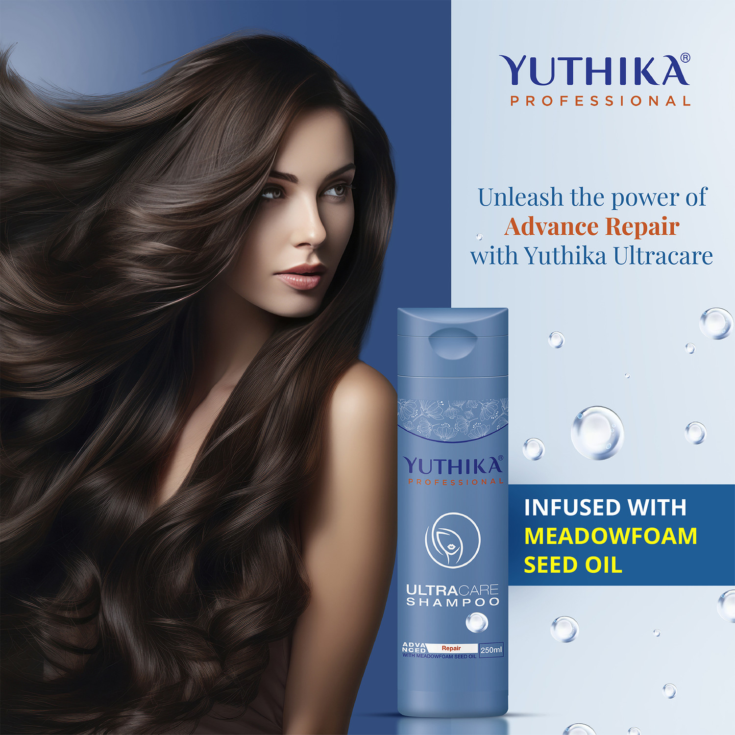 Image of Yuthika Professional Ultra Care Shampoo for Damaged Hair, Healthy Hair