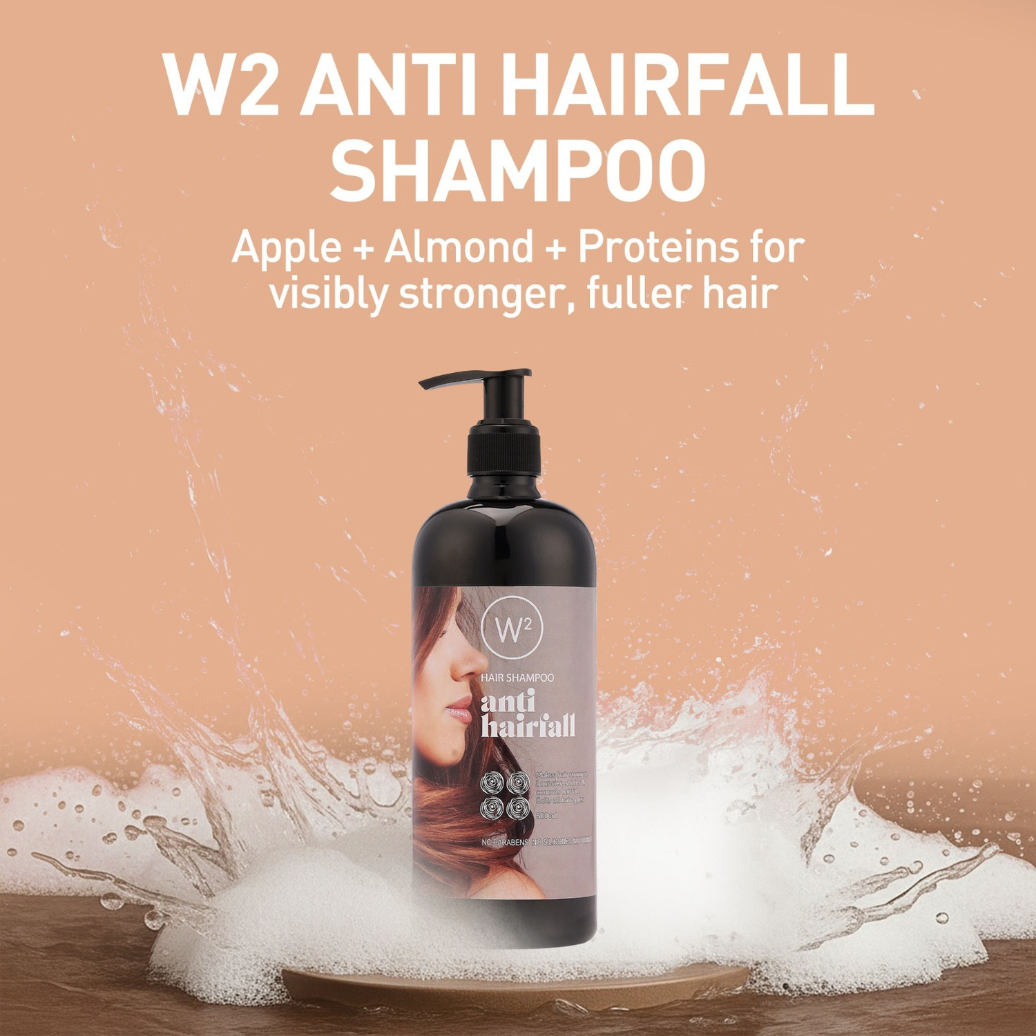 Image of W2 Anti Hairfall Shampoo-500
