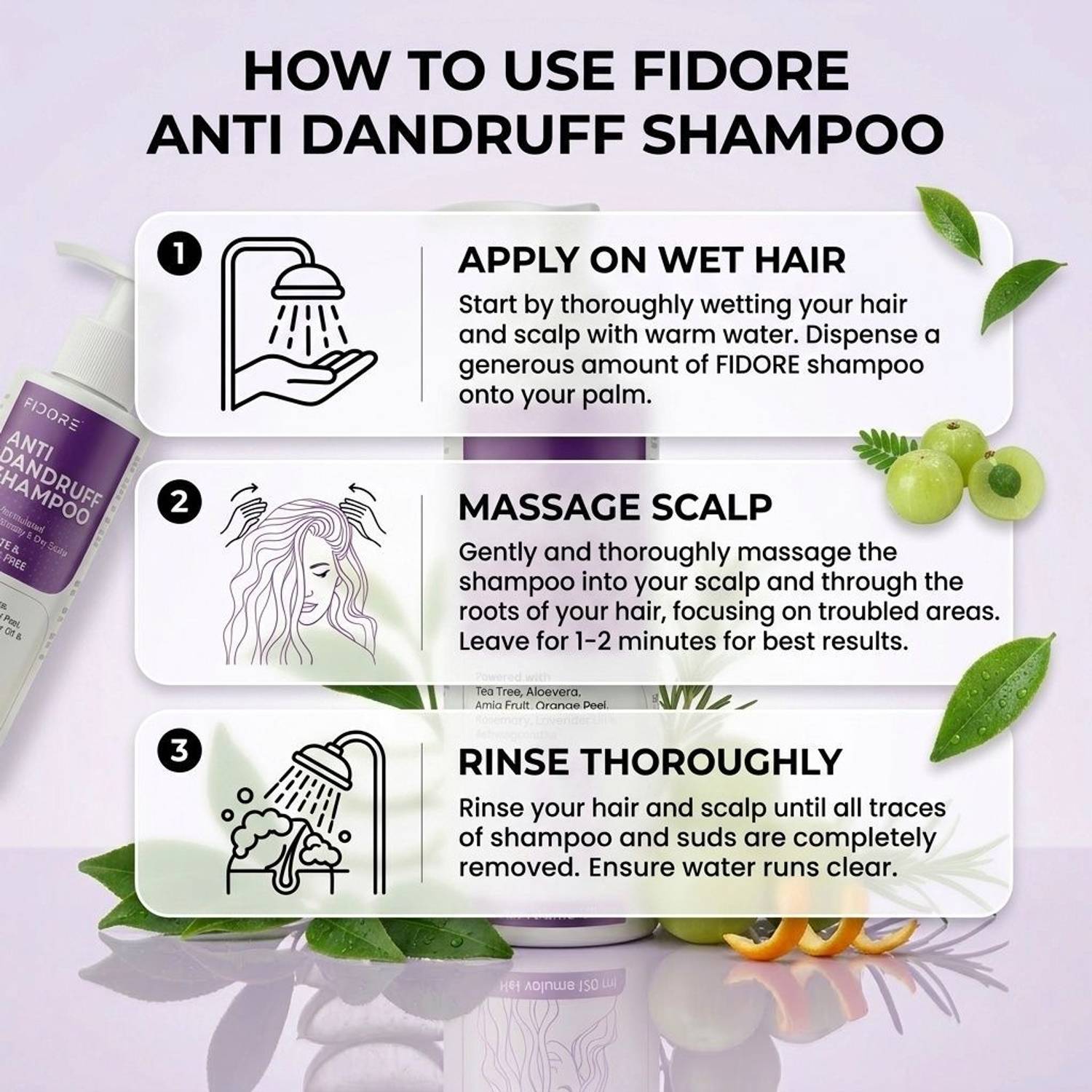FIDORE Anti Dandruff Shampoo - Image 4