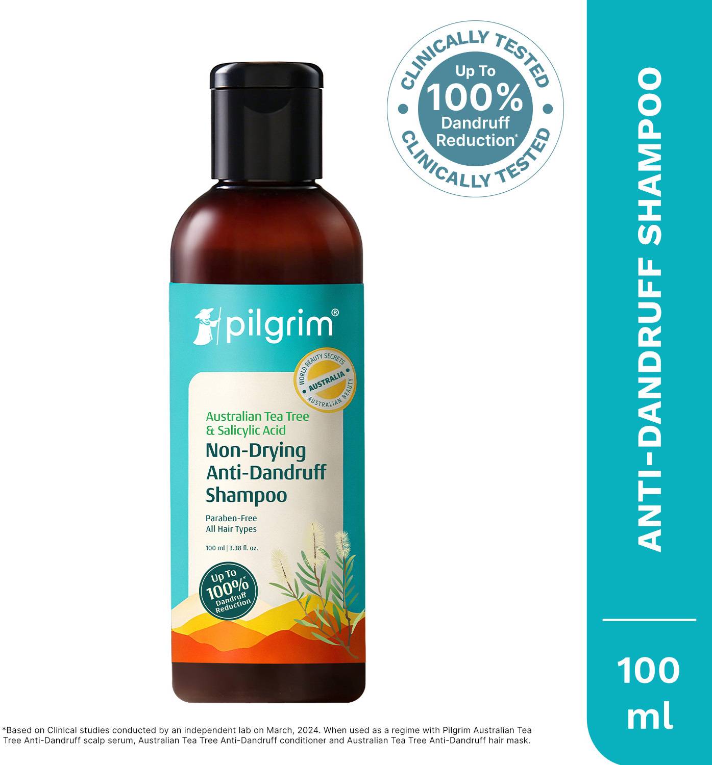 Pilgrim Tea Tree Anti-Dandruff Shampoo for Itchy Scalp - Image 1
