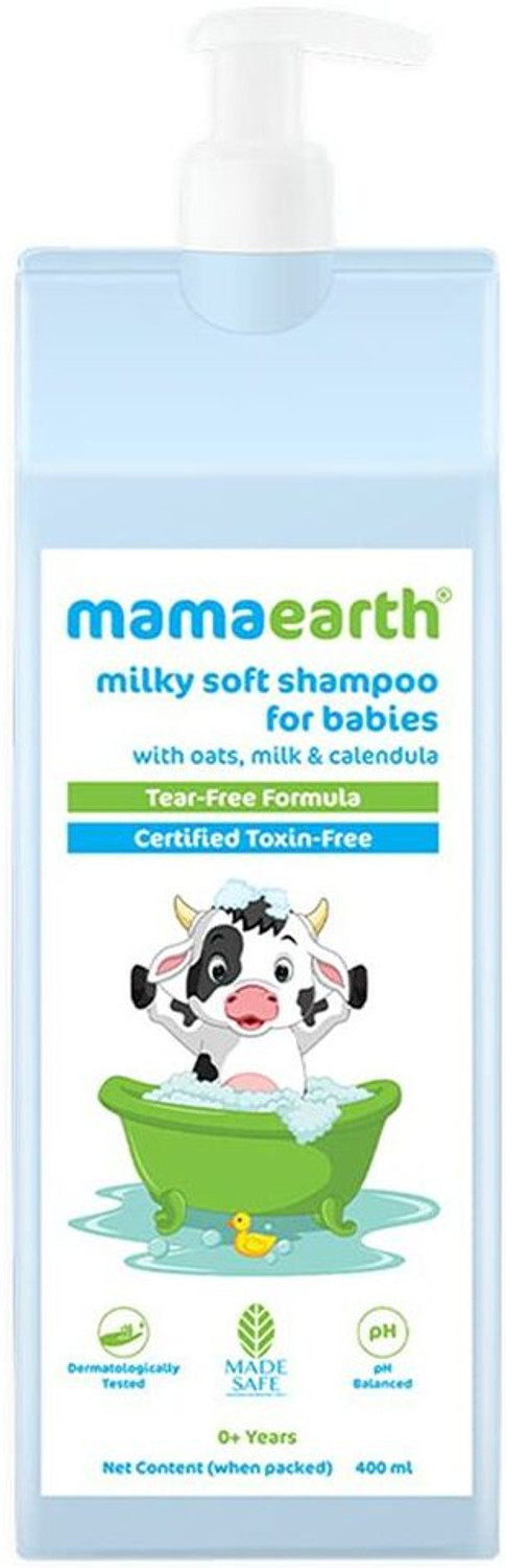 Image of Mamaearth Milky Soft Shampoo with Oats, Milk and Calendula for Babies
