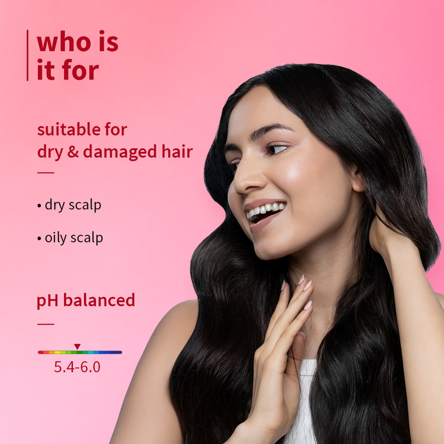 Image of Plum Hibiscus & Ceramides Long & Healthy Shampoo| Prevents Split Ends