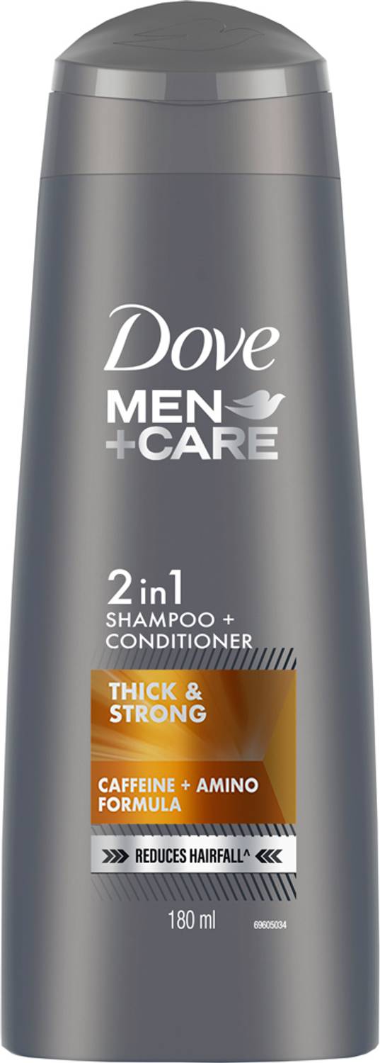 DOVE Men+Care Thick & Strong 2in1 Shampoo+Conditioner 180ml