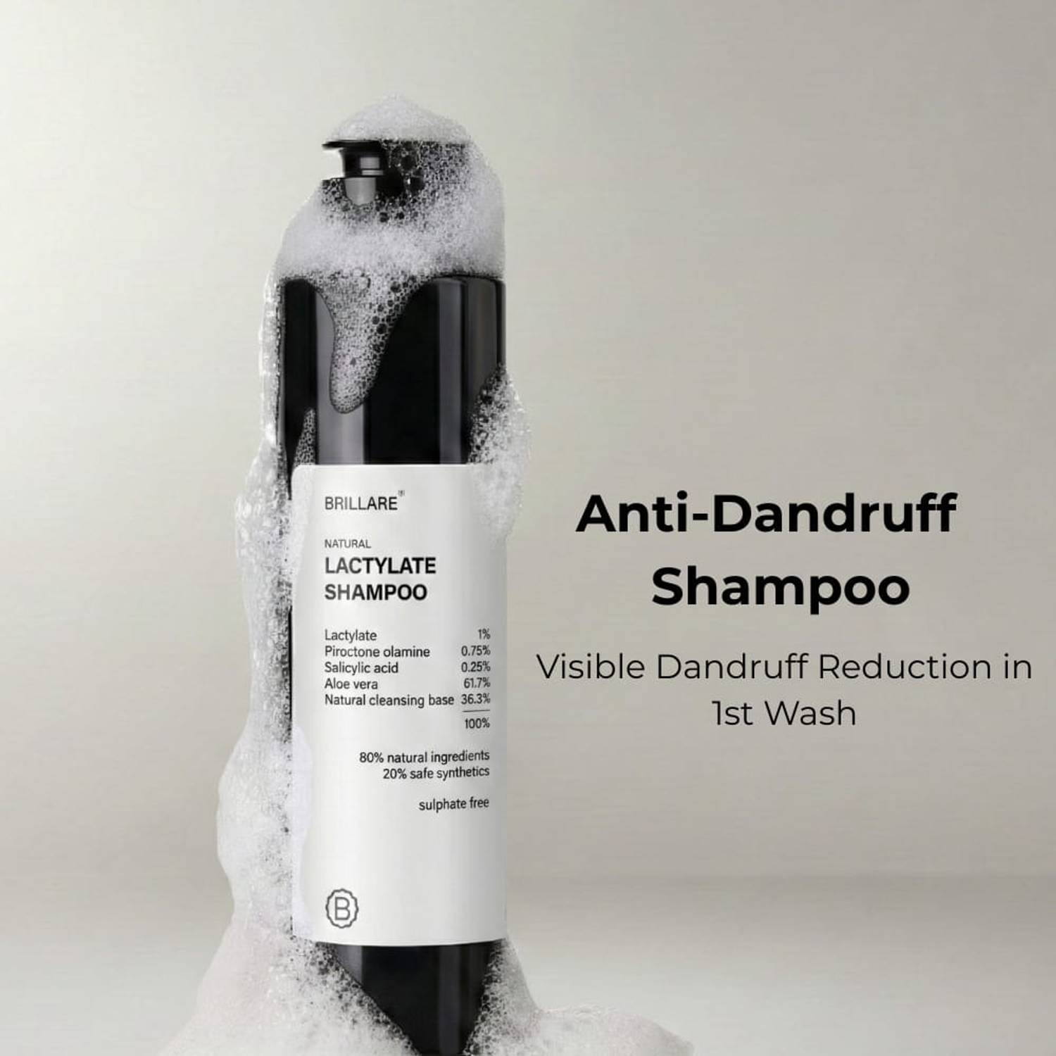 BRILLARE Natural Lactylate Anti-Dandruff Shampoo - Image 1