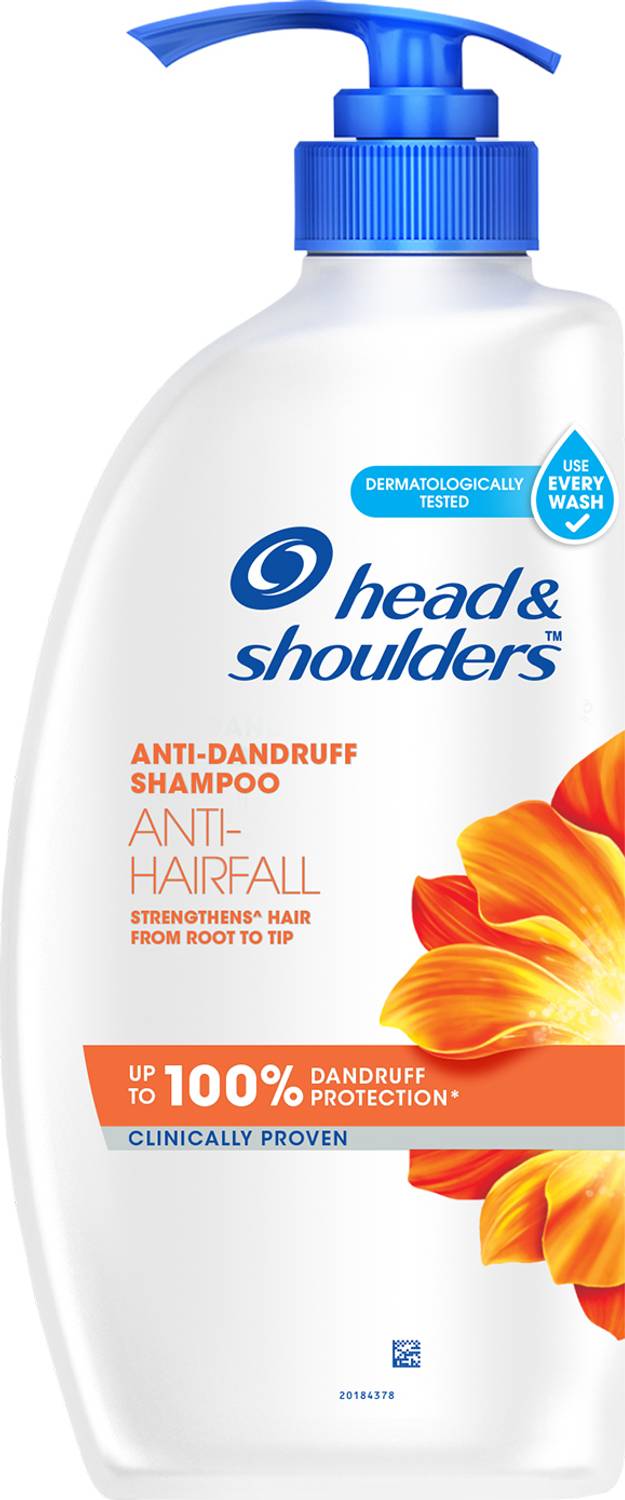HEAD & SHOULDERS Anti-Hairfall Shampoo for Dandruff-Free & Stronger Hair