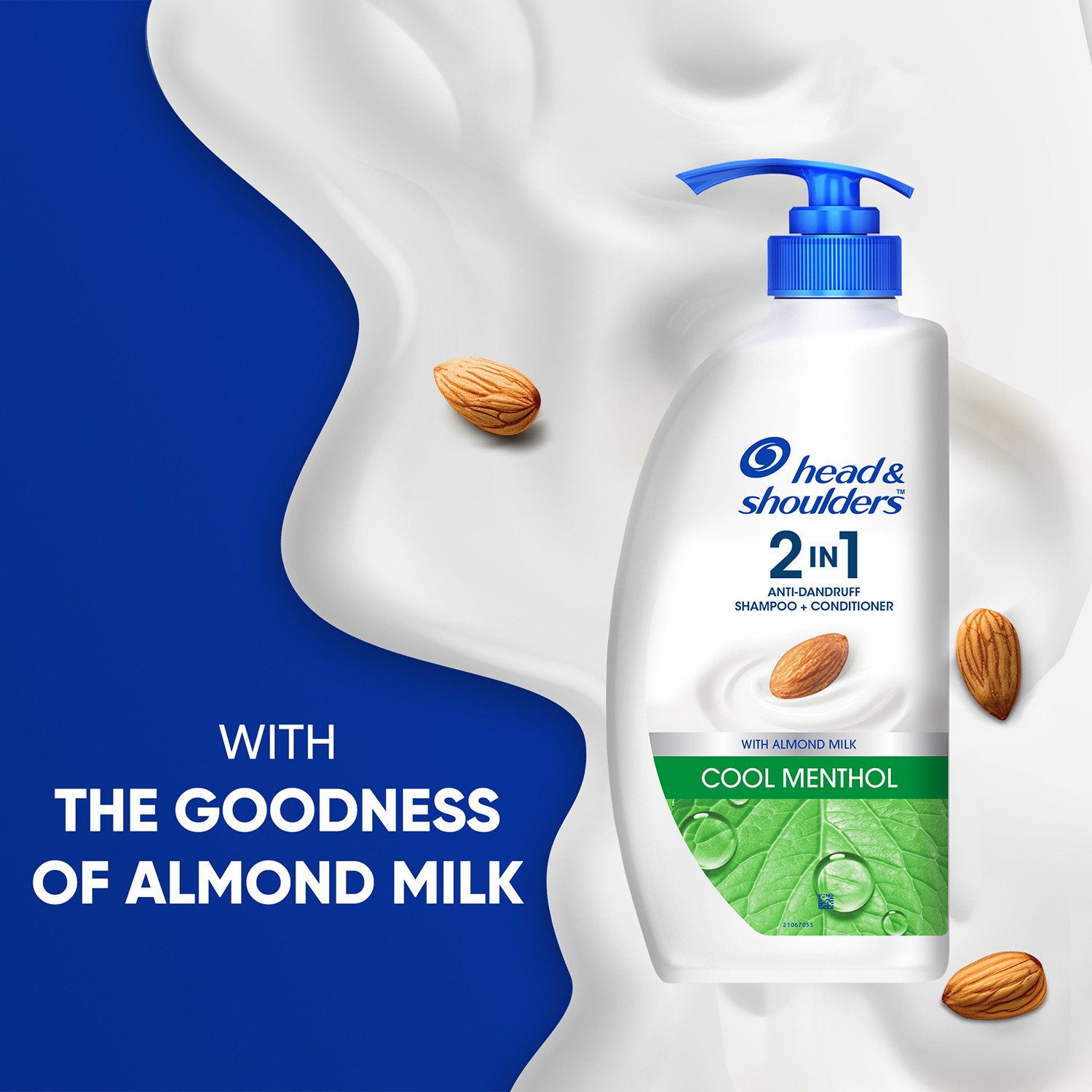 Image of HEAD & SHOULDERS Cool Menthol 2-in-1 Anti-Dandruff Shampoo + Conditioner for All-Hair Types (650 ml)