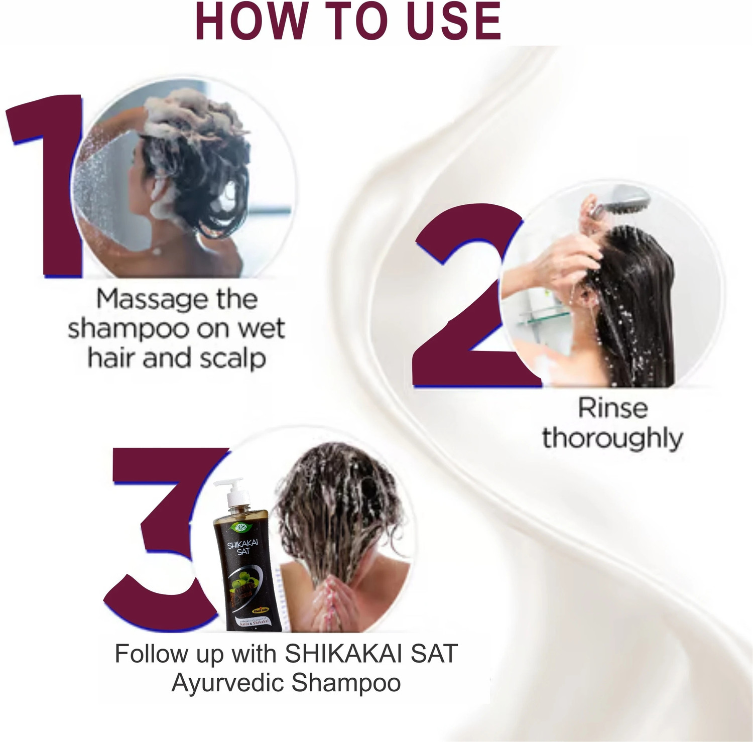 Image of MEGHDOOT Herbal Shikakai Ayurvedic Shampoo