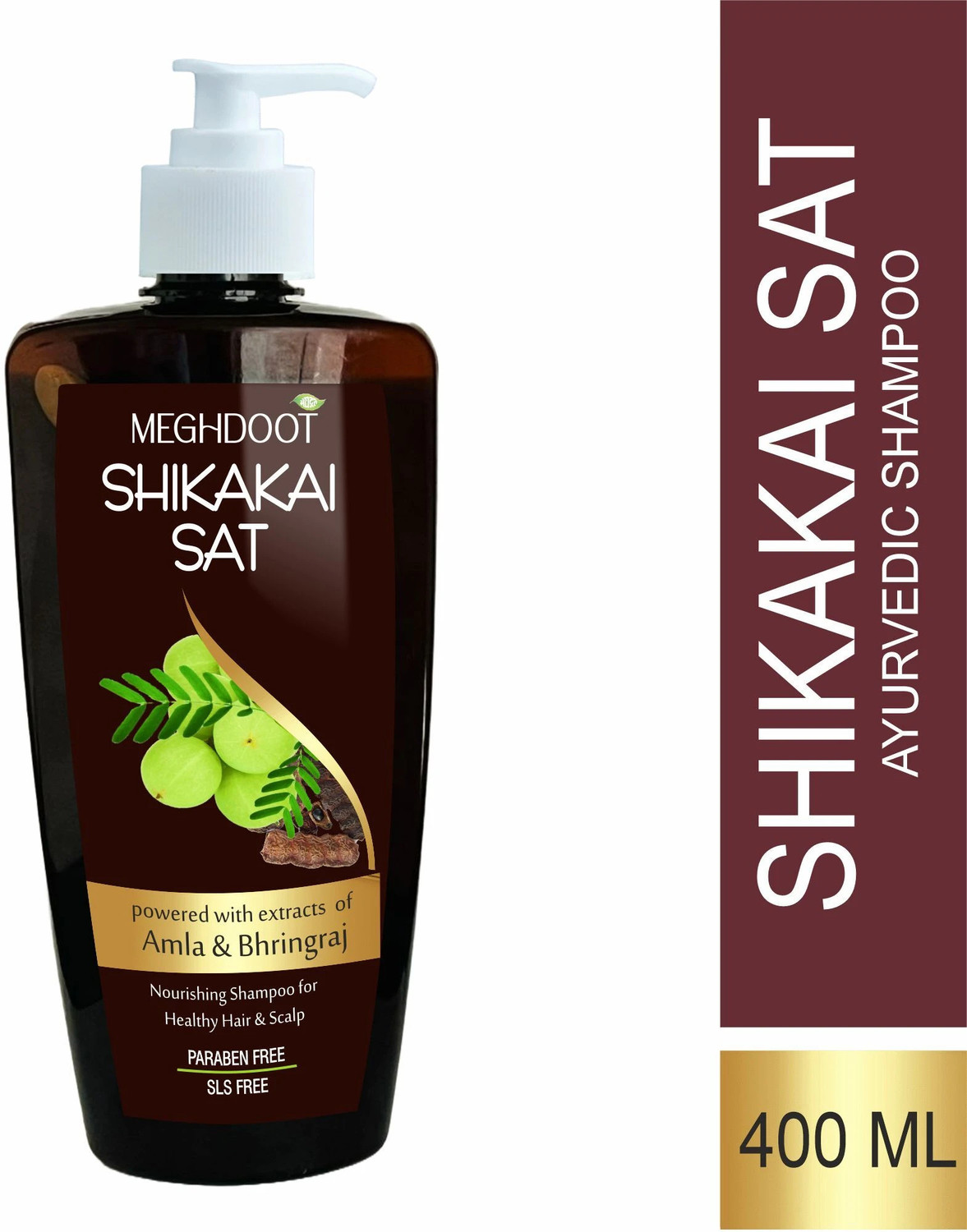 Image of MEGHDOOT Herbal Shikakai Shampoo for Healthy Hair & Scalp