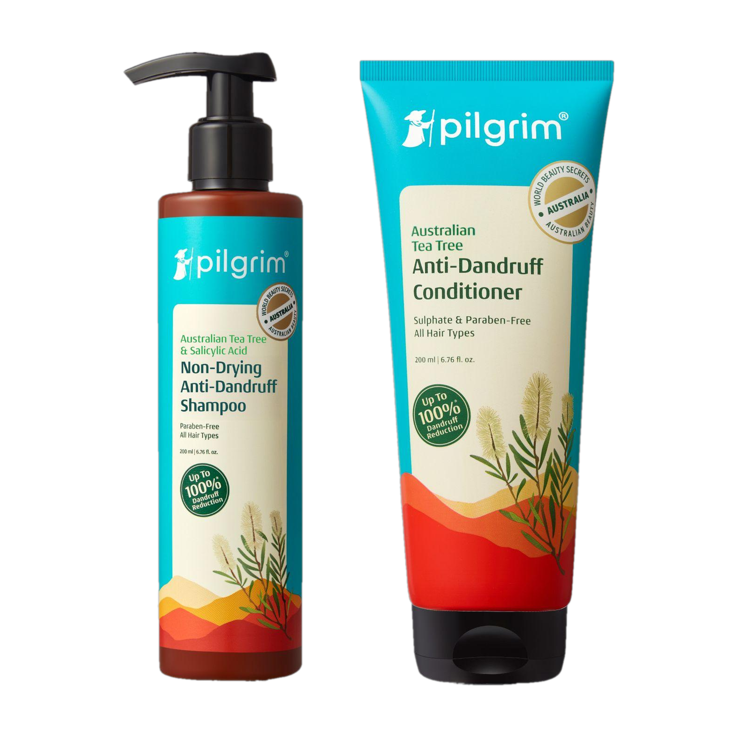Pilgrim Australian Tea Tree Anti-Dandruff Shampoo and Conditioner 200