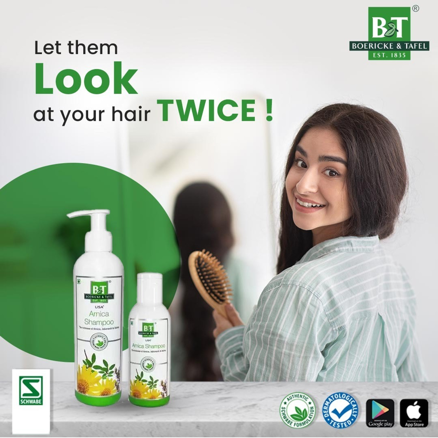 Image of BT BOERICKE & TAFEL Boericke & Tafel Arnica Shampoo - Hair Strengthening & Fall Control (Pack of 2)