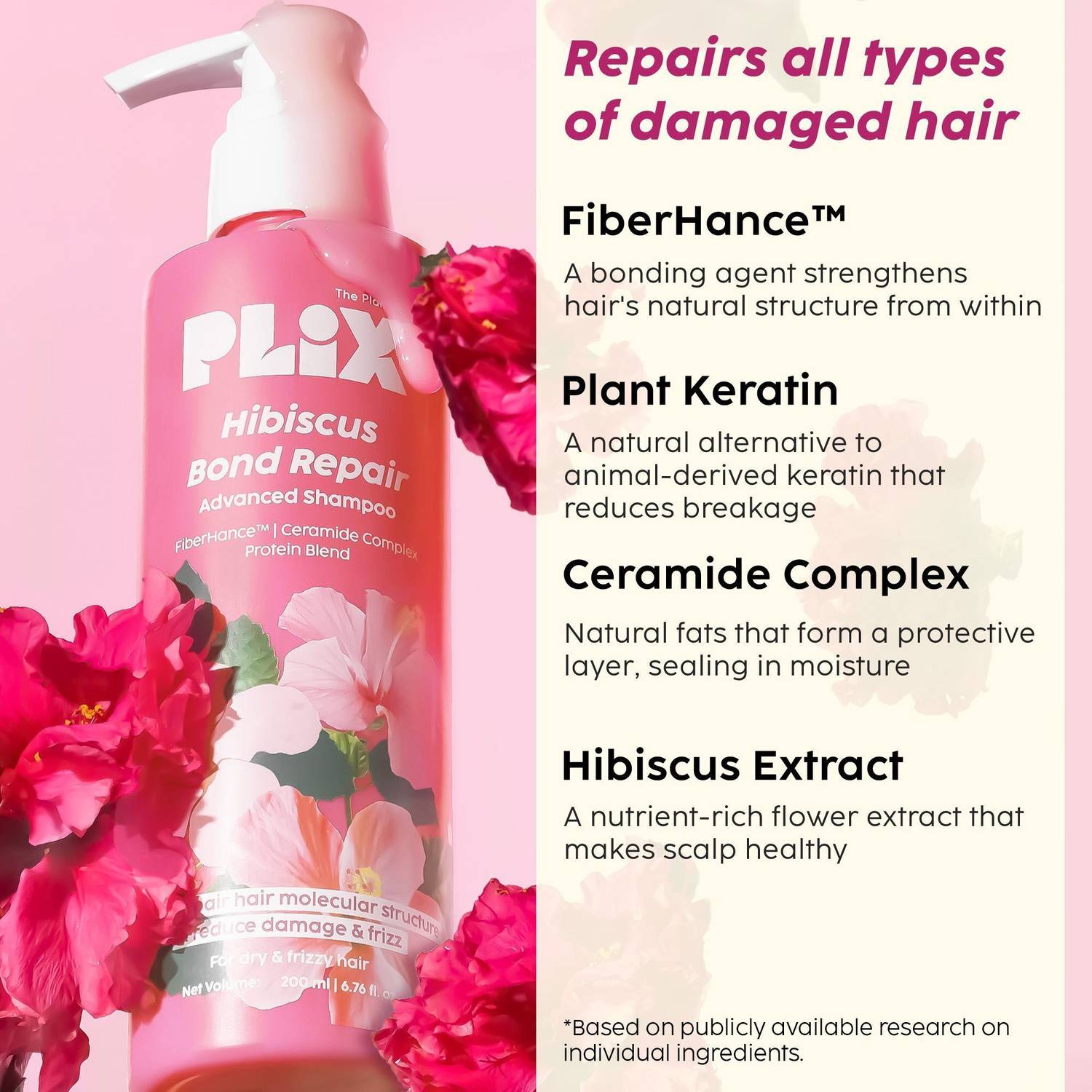 The Plant Fix Plix Hibiscus Bond Repair Shampoo - Image 4