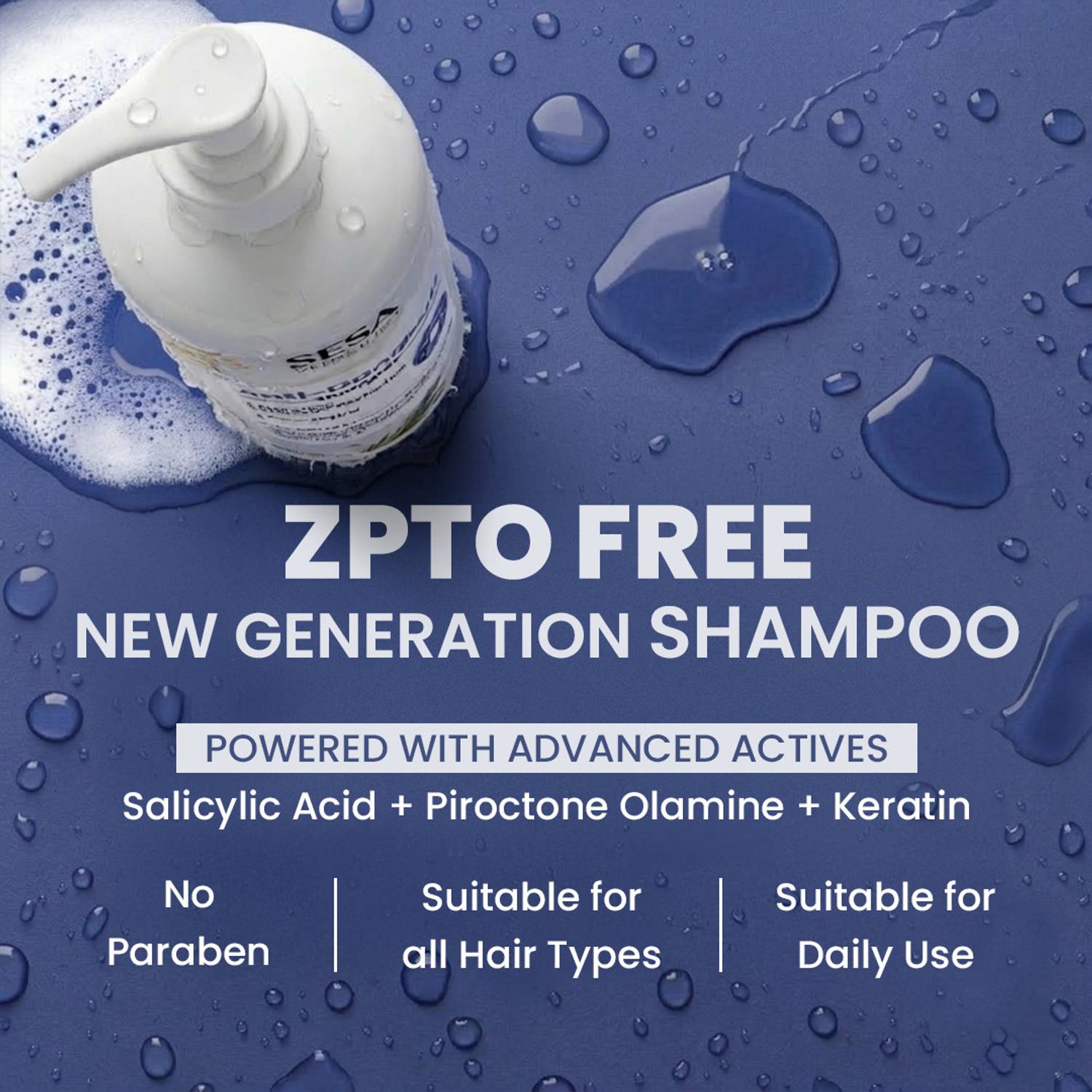 SESA Anti-Dandruff Shampoo - Keratin, Salicylic Acid - Image 4