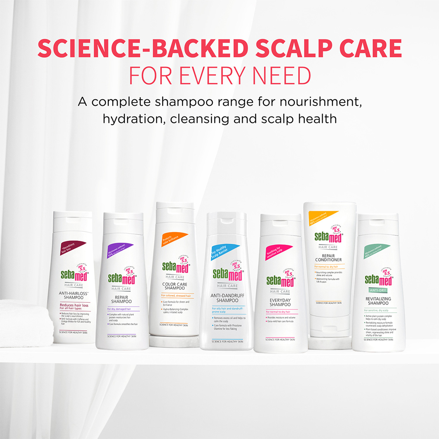 Image of Sebamed Everyday Shampoo |pH 5.5|Soothing for sensitive scalp |