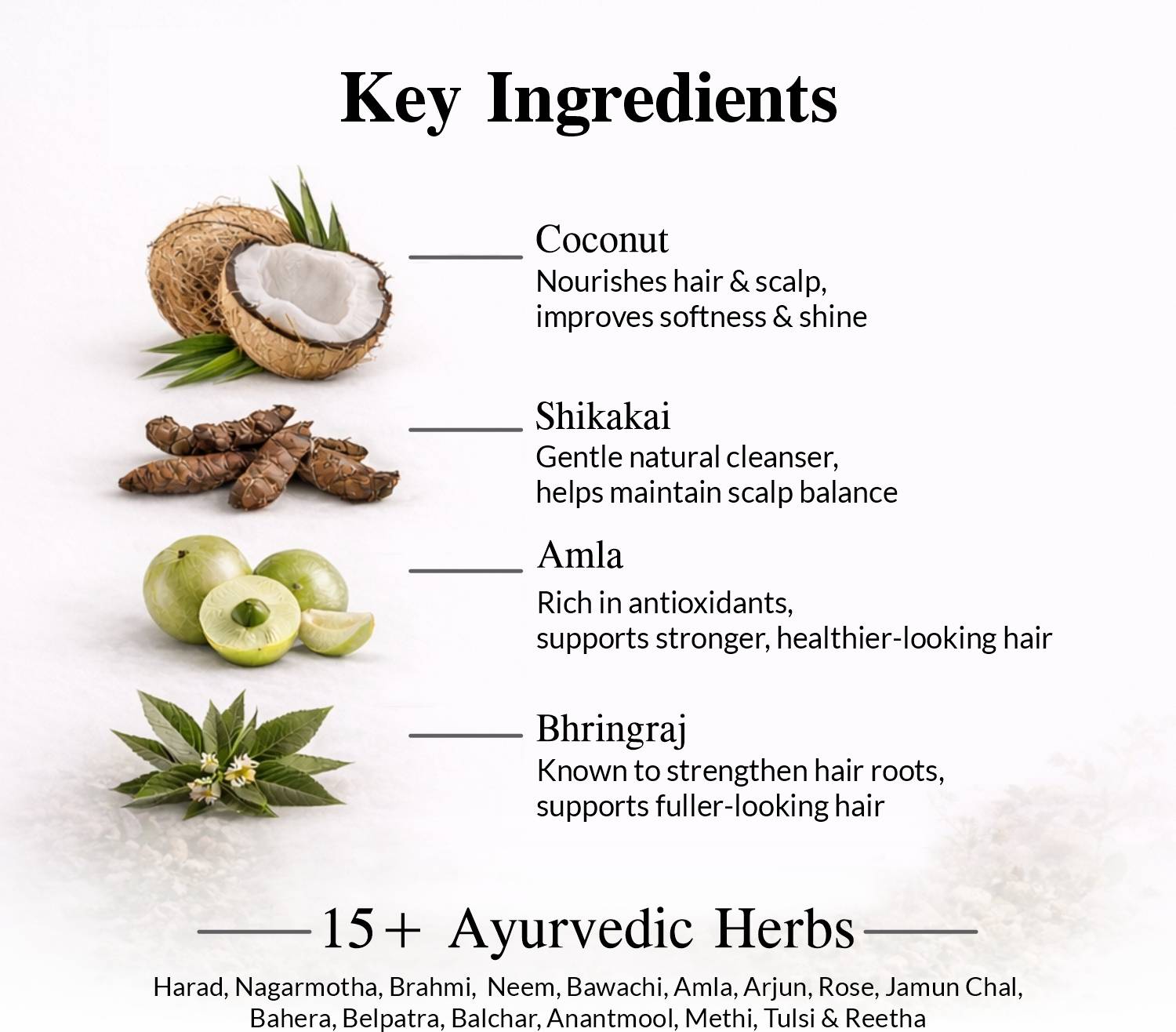 AXIOM Mukti Gold Herbal Shampoo 14+ Ayurvedic Ingredients - Image 2