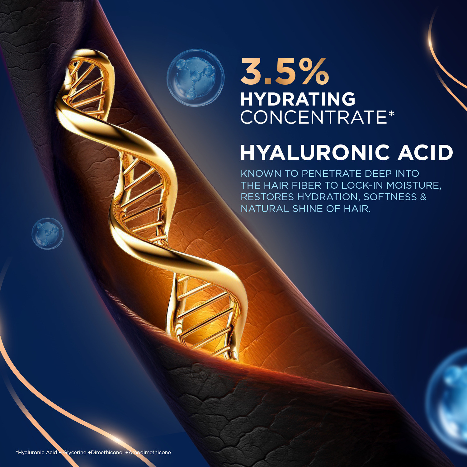 Image of LIVON Hyaluron Shampoo | Hydrates Dry & Dull Hair | 2x Soft & Shiny Hair | No Parabens
