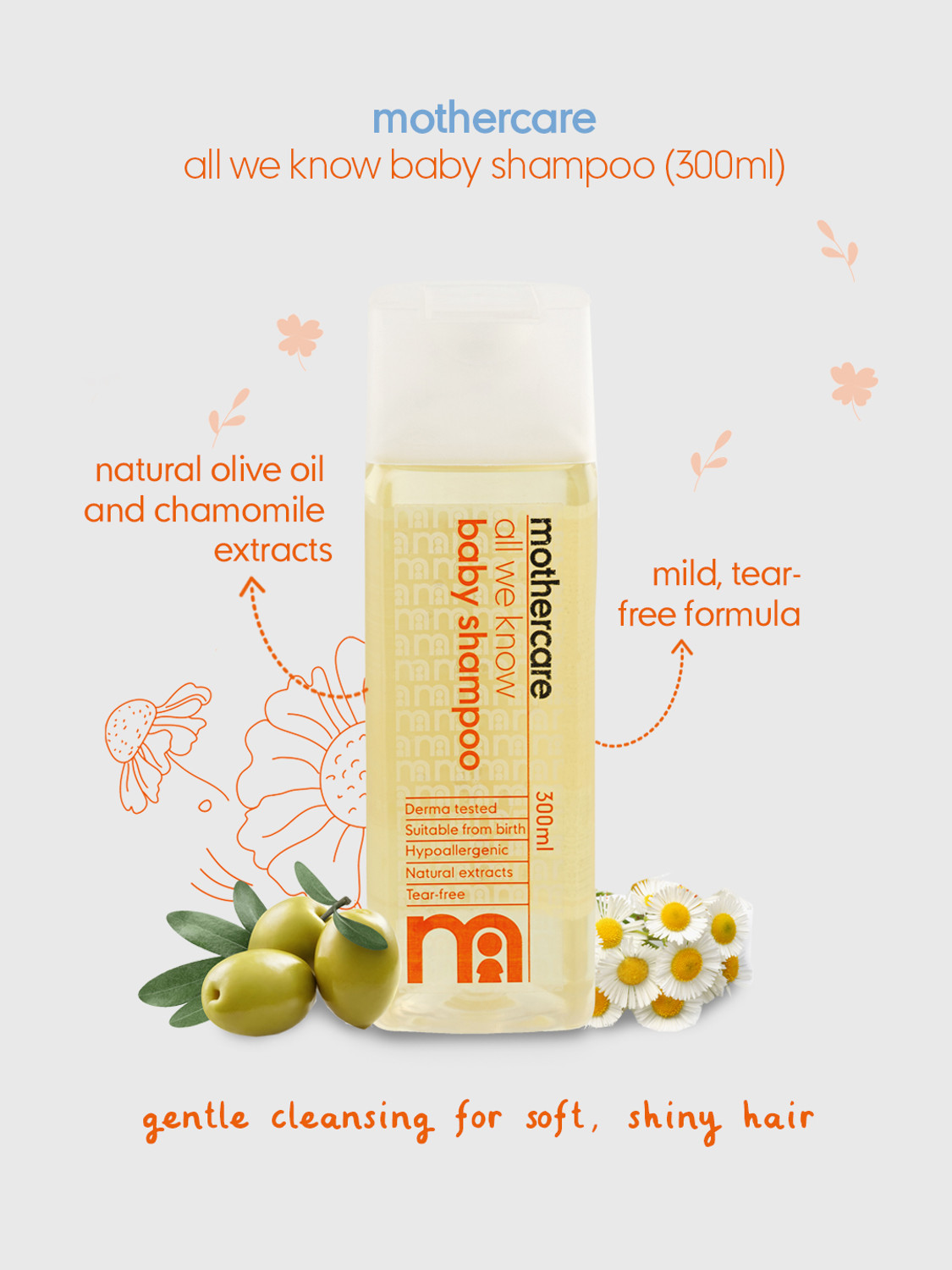 Image of Mothercare all we know baby shampoo (300 ml)