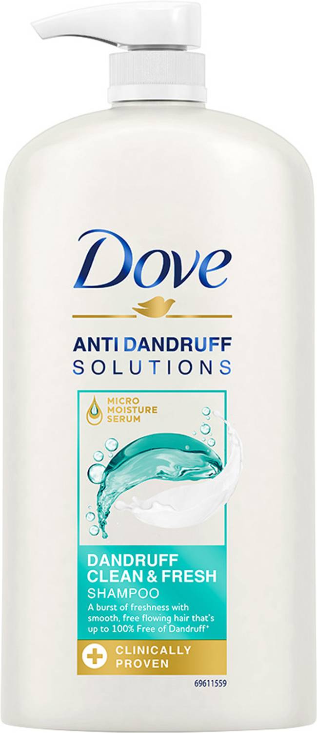 DOVE Clean & Fresh Hair Shampoo to Prevent Dandruff (1000 ml)