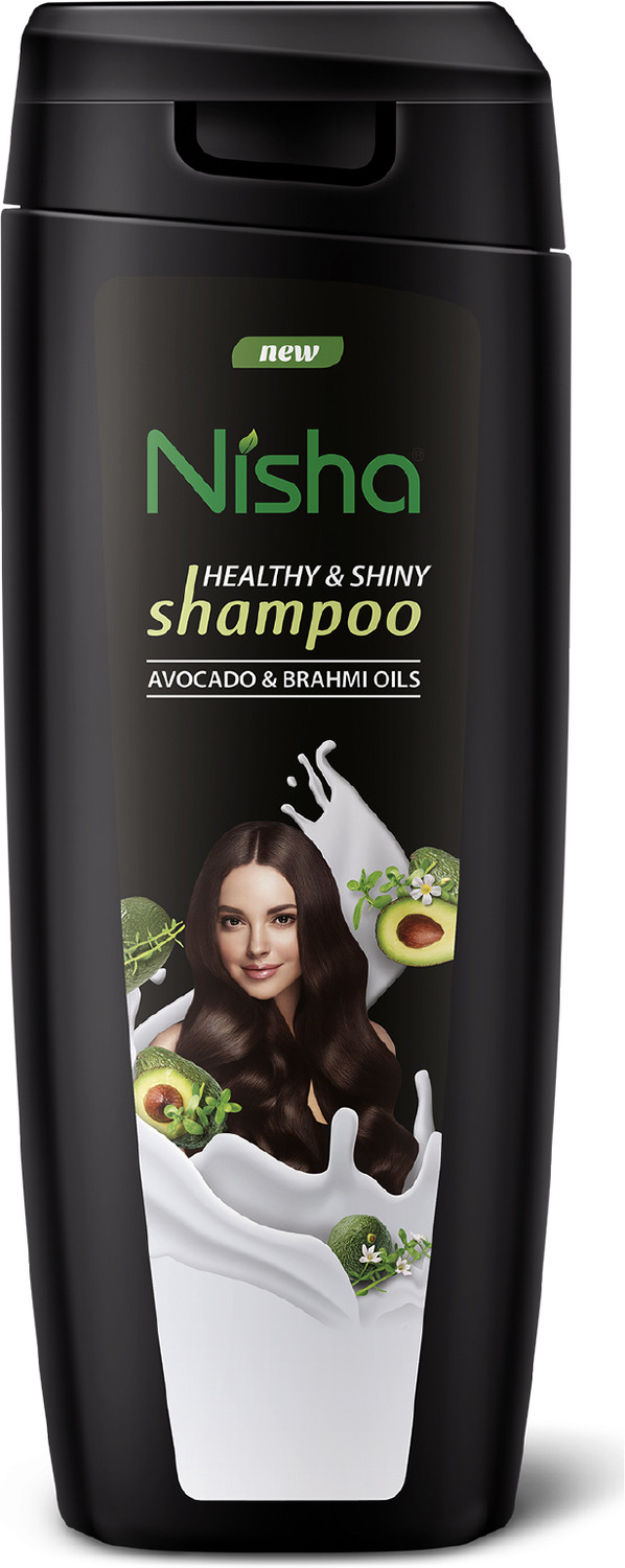 Image of Nisha Healthy & Shiny Avocado Shampoo For Women & Men Smooth Silky Dry Hair Anti-Frizz