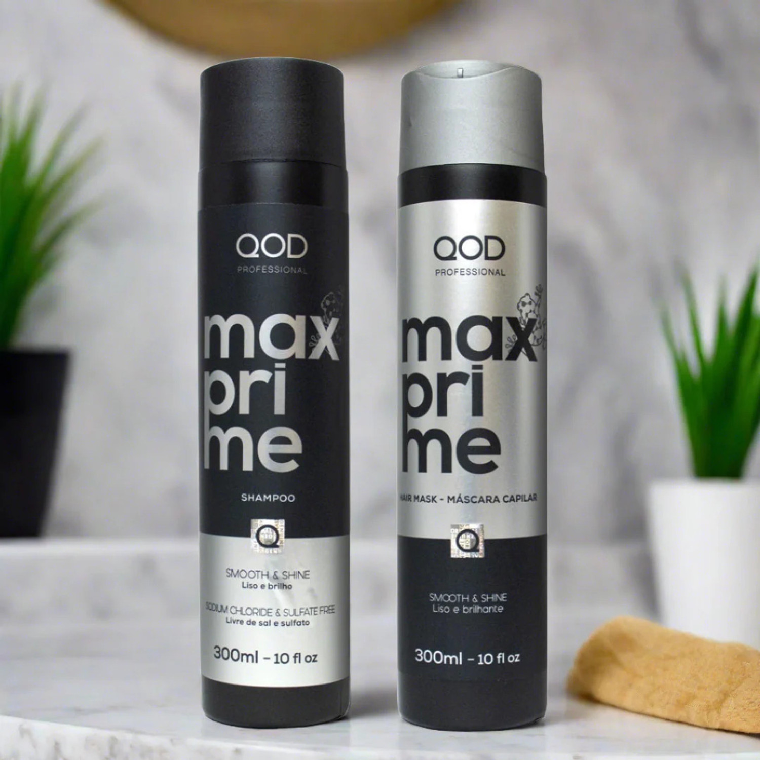 Image of QOD PROFESSIONAL max prime shampoo and mask man & women