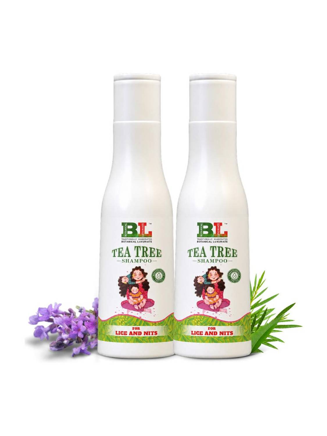 Botanical Luxuriate TEA TREE SHAMPOO FOR LICE AND NITS Pack of 2