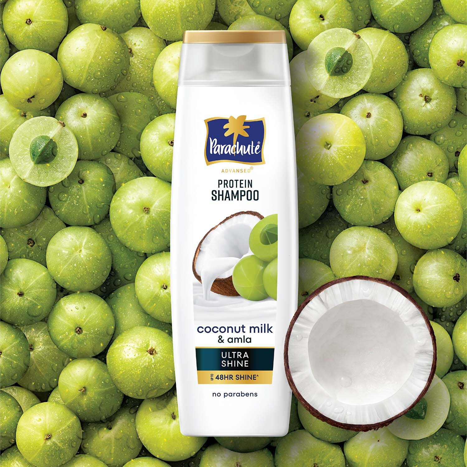 Image of Parachute Advansed Ultra Shine Protein Shampoo Up to 48hr Shine Coconut Milk & Amla