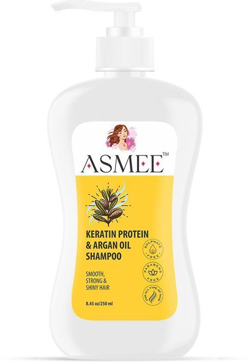 Asmee Keratin Protein & Argon Oil Shampoo