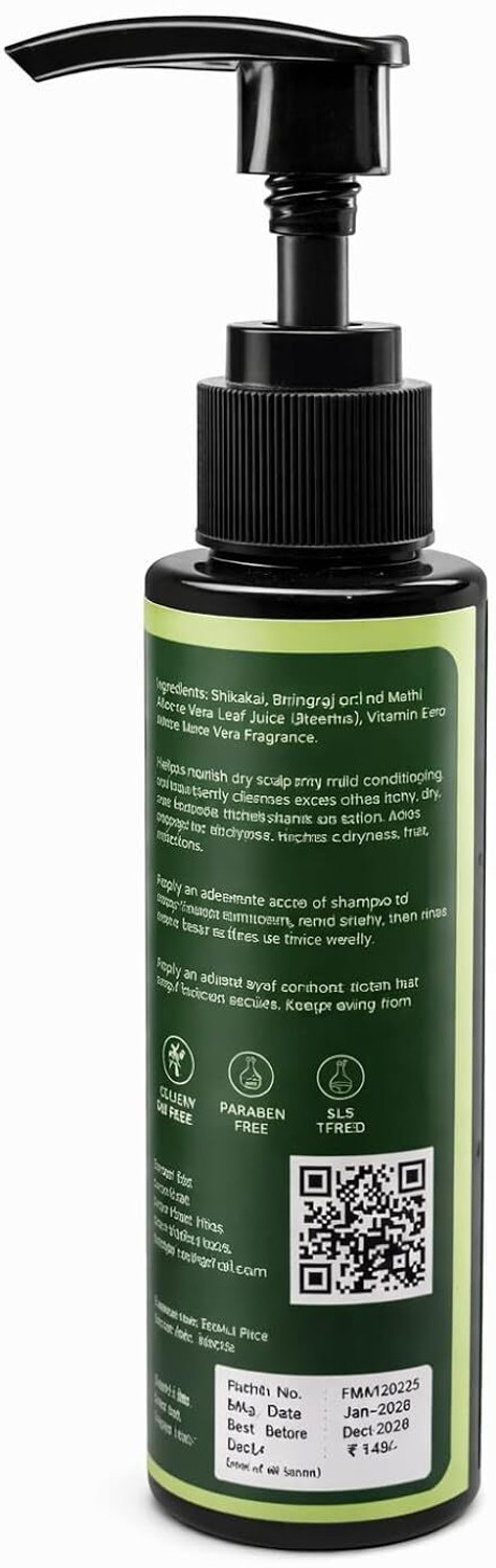 Image of ArK cosmetics Herbal Shampoo | Ayurvedic Nourishing Shampoo for Hair Fall Control