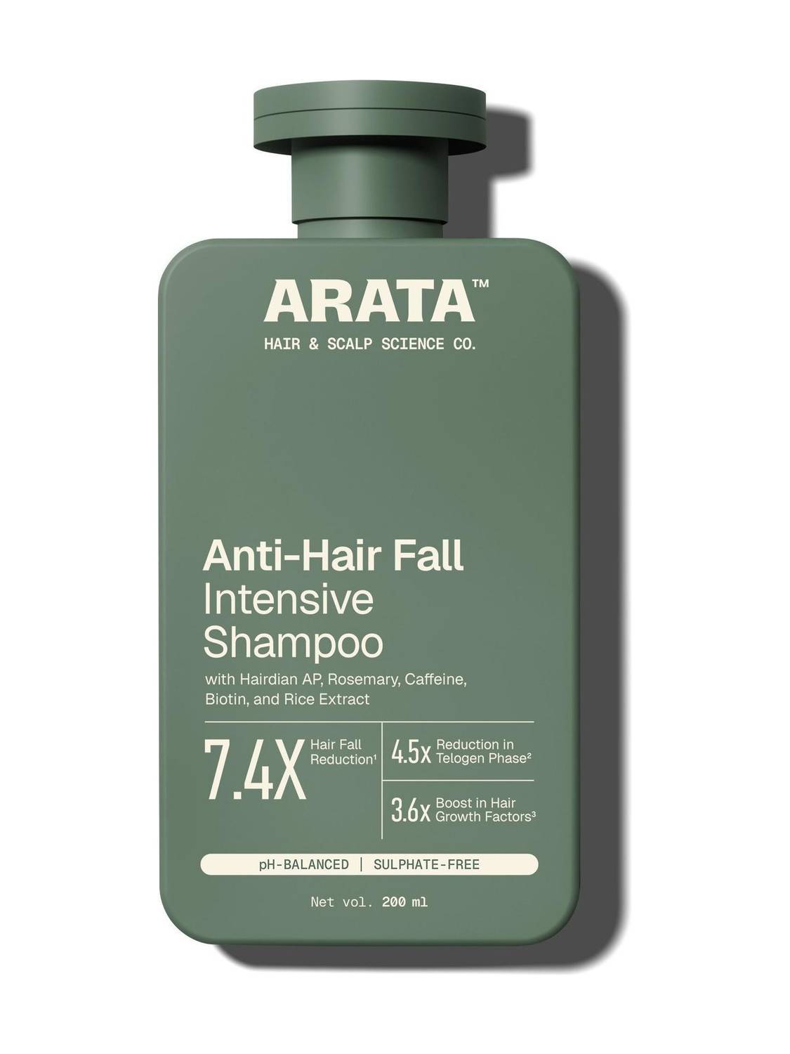 ARATA Multi-Active Anti-Hair Fall Shampoo for Hair Fall Reduction | With Hairdian AP