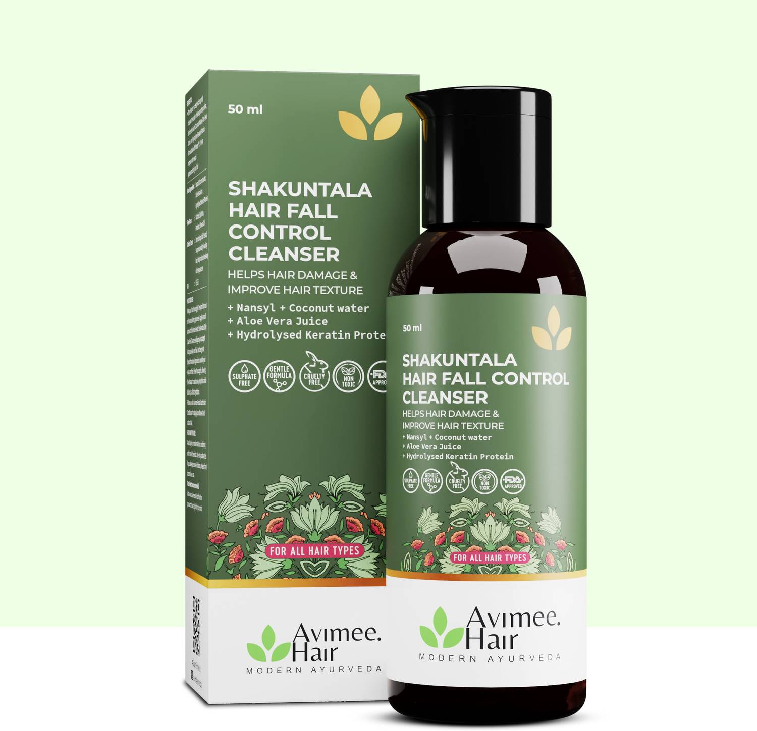 Avimee Herbal Shakuntala Hair Fall Control Shampoo | For Men and Women