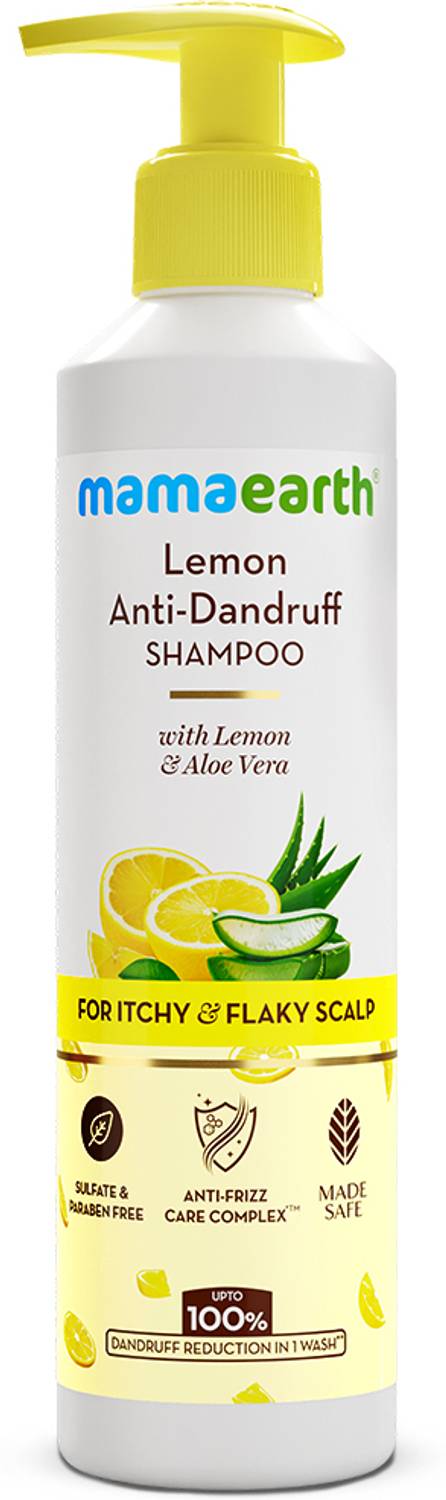 Mamaearth Lemon Anti-Dandruff Shampoo 1 Wash 1 Washes - Image 1