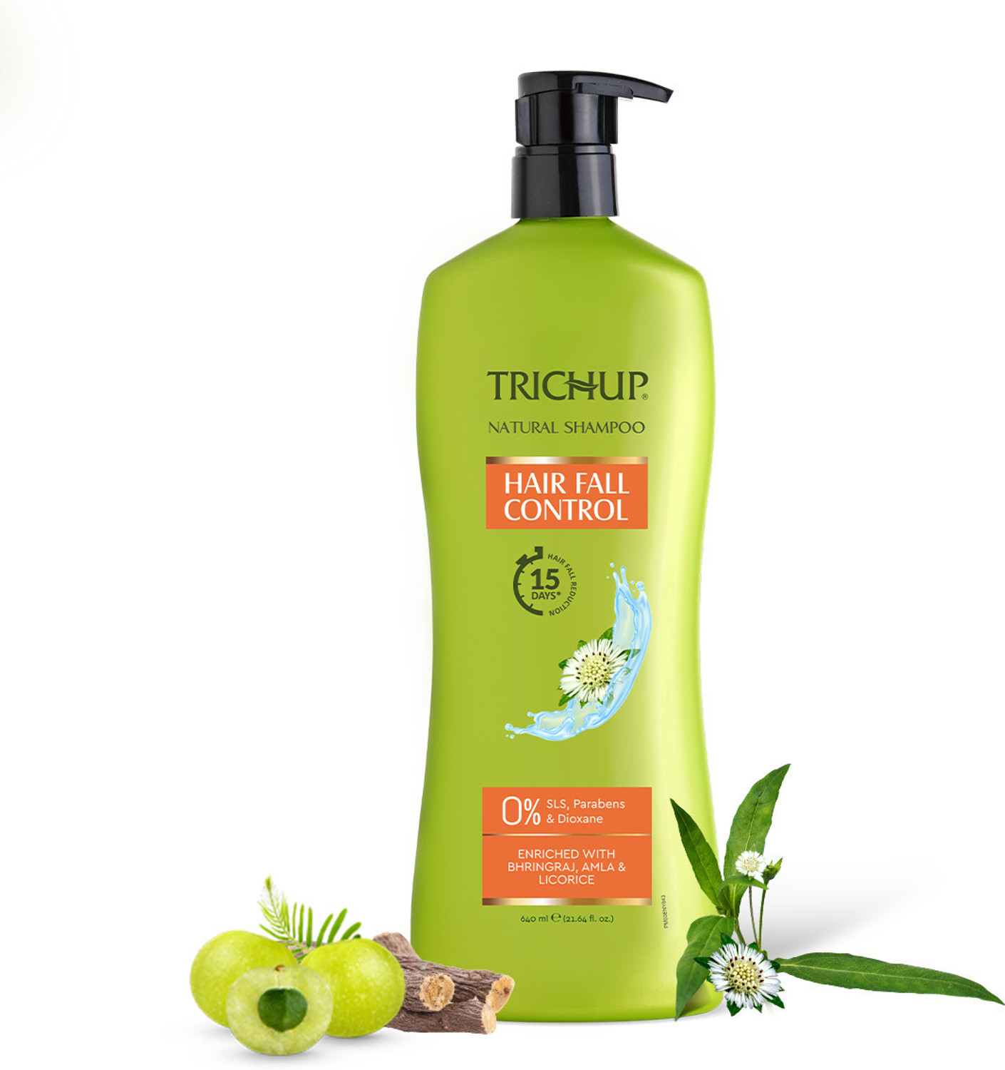Image of TRICHUP Hair Fall Control Shampoo | Enriched with Bhringraj | Get Healthy & Shiny Hair
