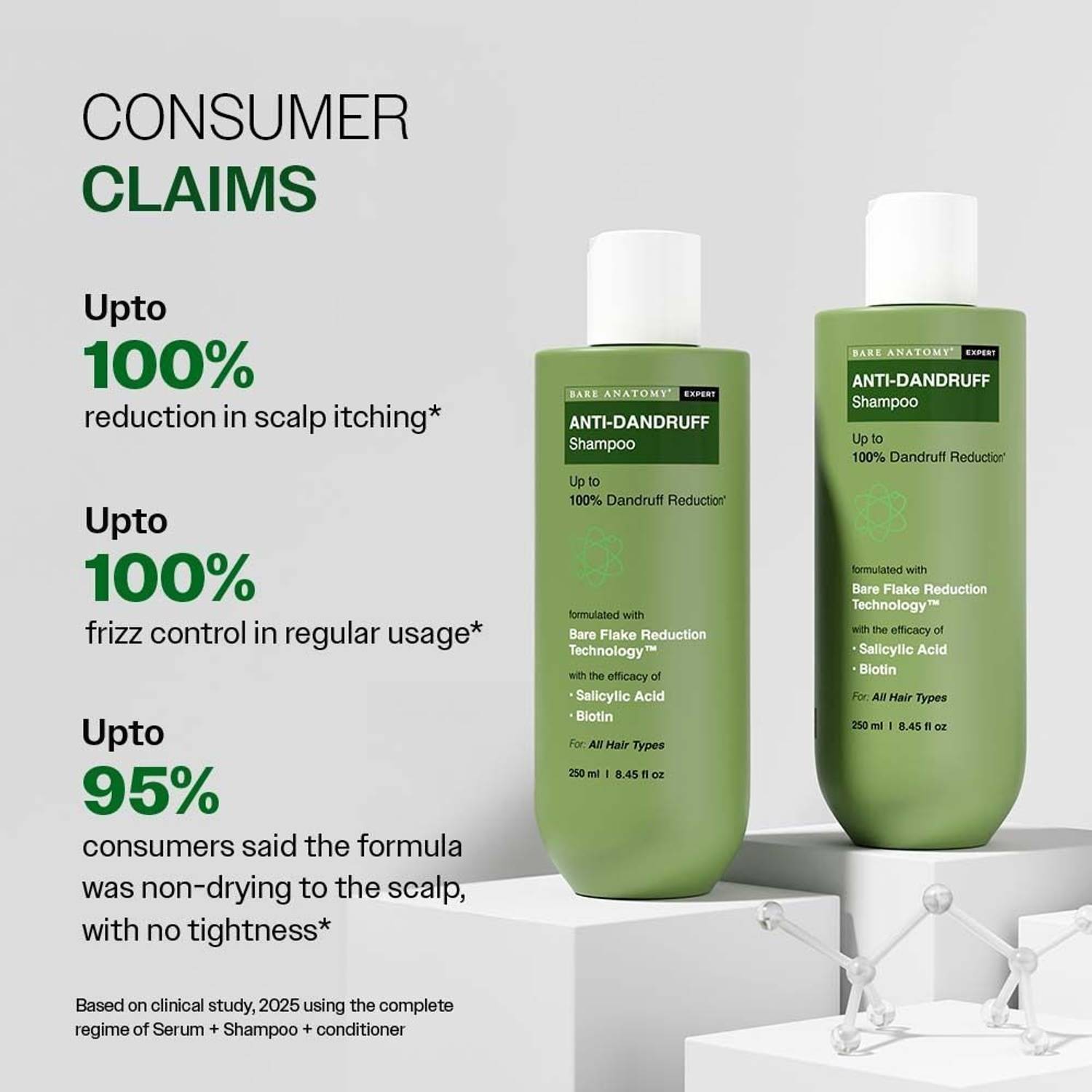 BARE ANATOMY Anti Dandruff Shampoo 250 ml - Image 4