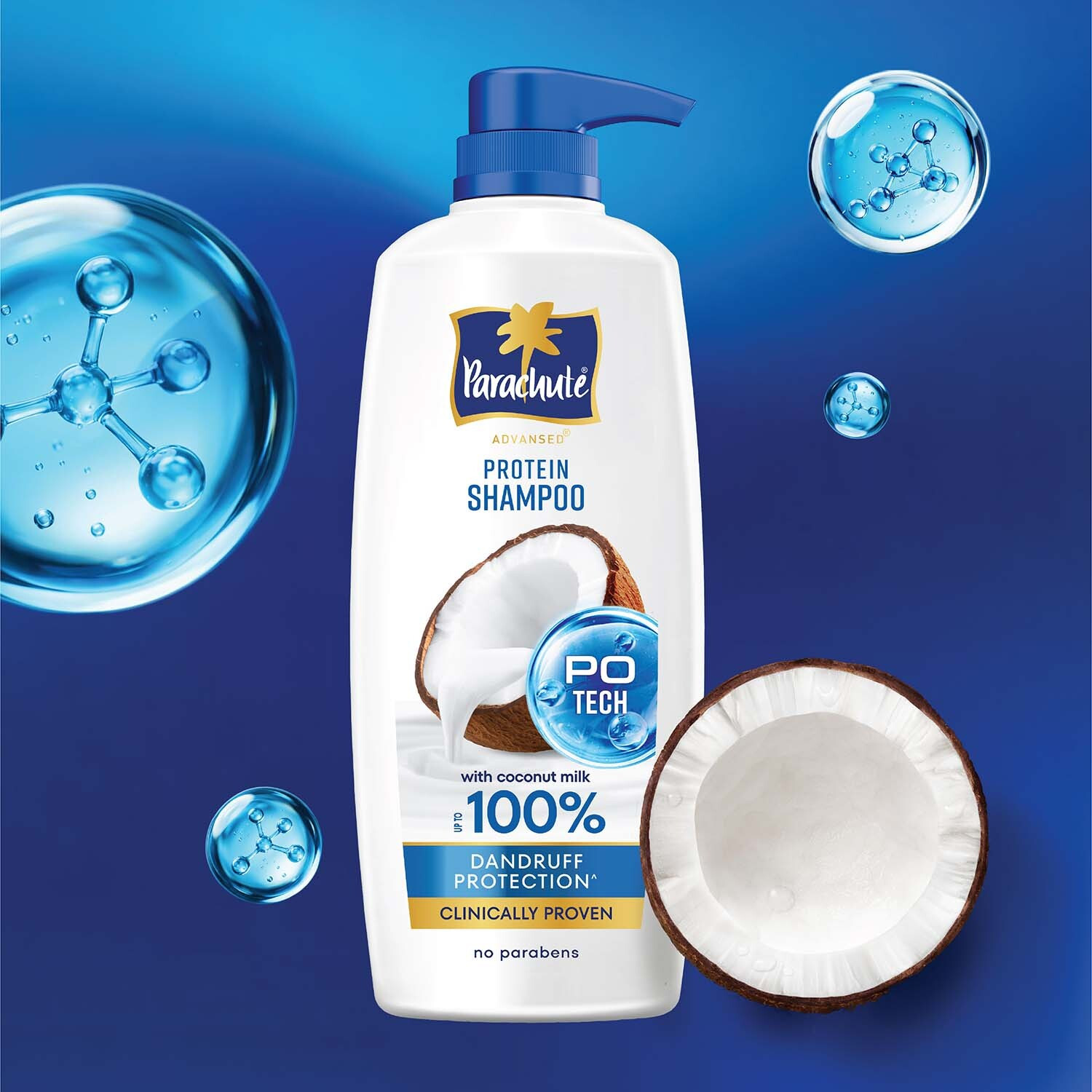 Image of Parachute Advansed Protein Shampoo | with Coconut Milk | Anti Dandruff | Paraben free