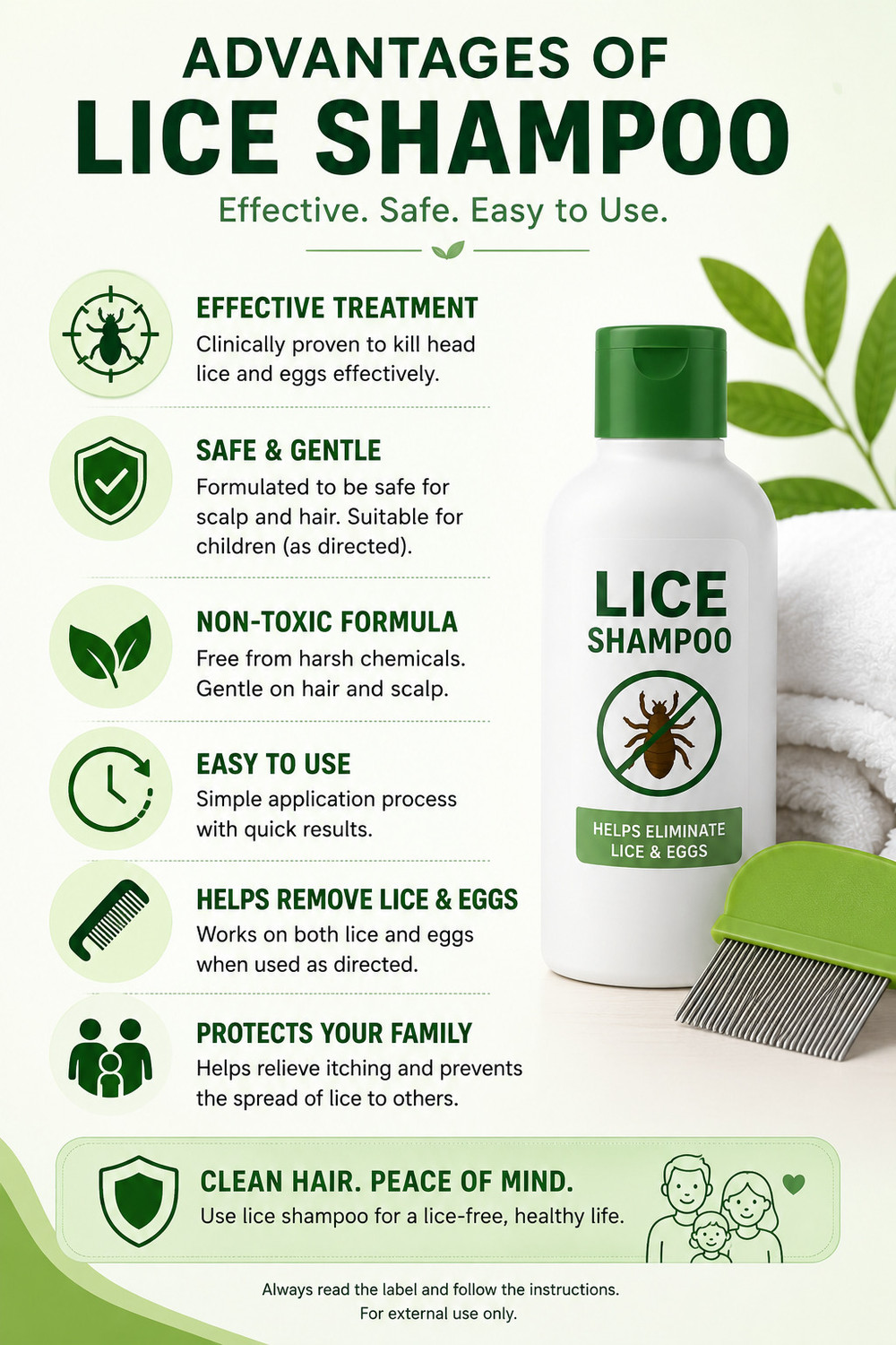 Image of ARIALOK Natural Lice Killer Shampoo,