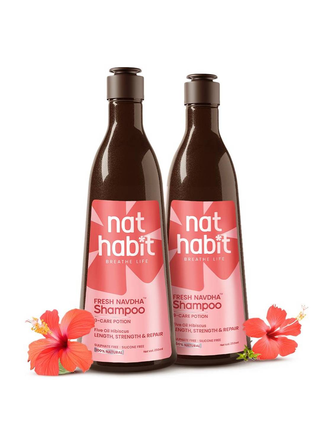 Nat Habit Hibiscus Shampoo 250ml - Image 1