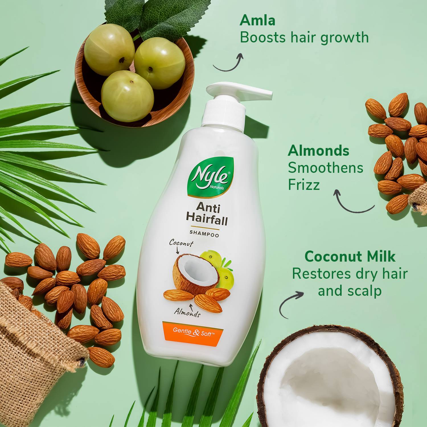 Nyle AntiHairfall Shampoo 400ml - Image 3