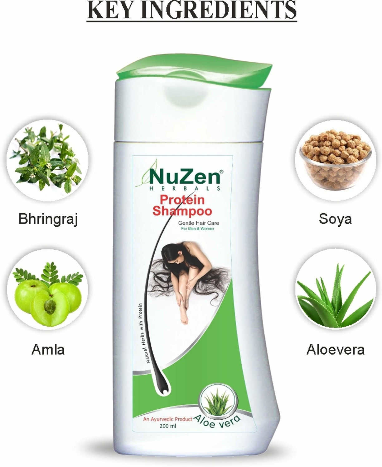 Image of Nuzen Herbal Shampoo (400 ml)
