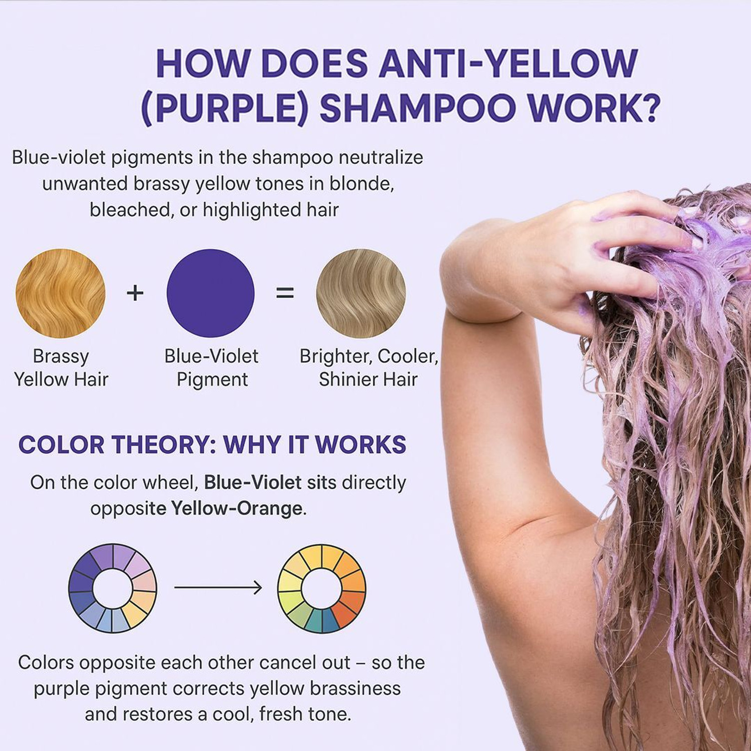 Image of Hair Pure Silver Yellow Cutter Shampoo | Nourisher & Purifier for Colored & Blonde Hair
