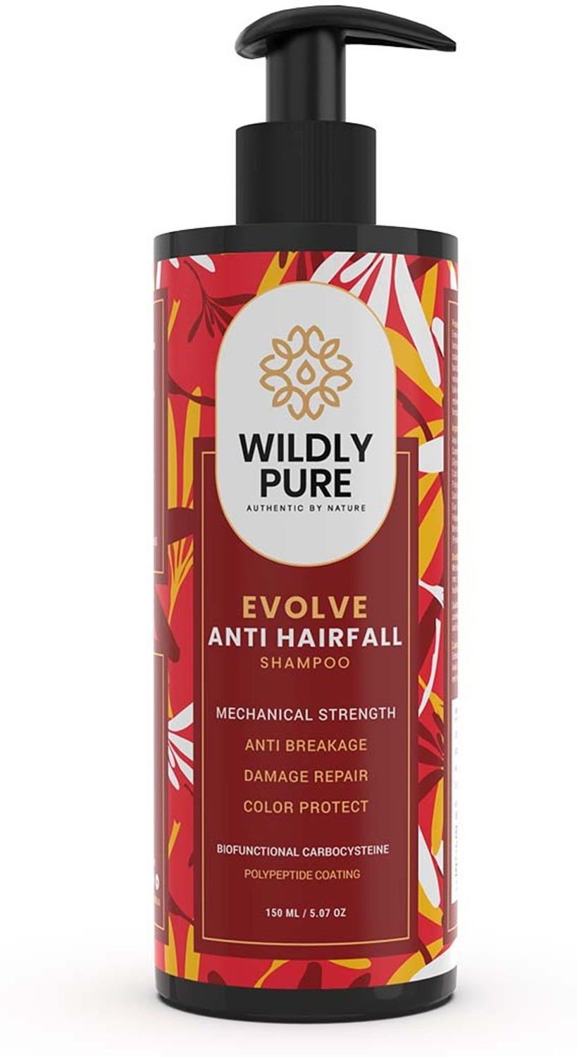 Image of Wildly Pure Anti Hair Fall Shampoo | With 12 Oil & Argan | 30% Frizz Reduction in 1 Wash