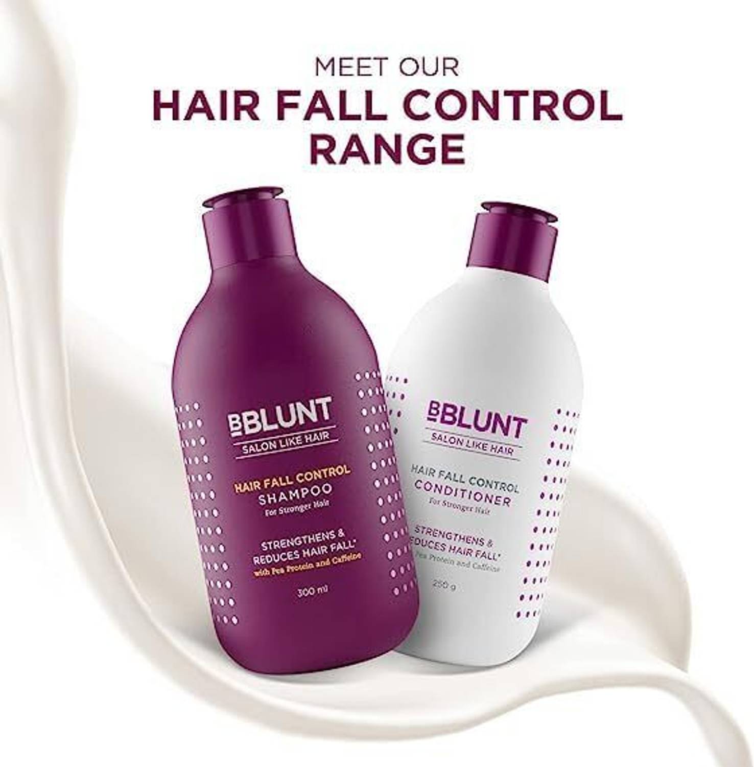 BBlunt Hair Fall Control Shampoo & Conditioner 300ml+250ml - Image 2