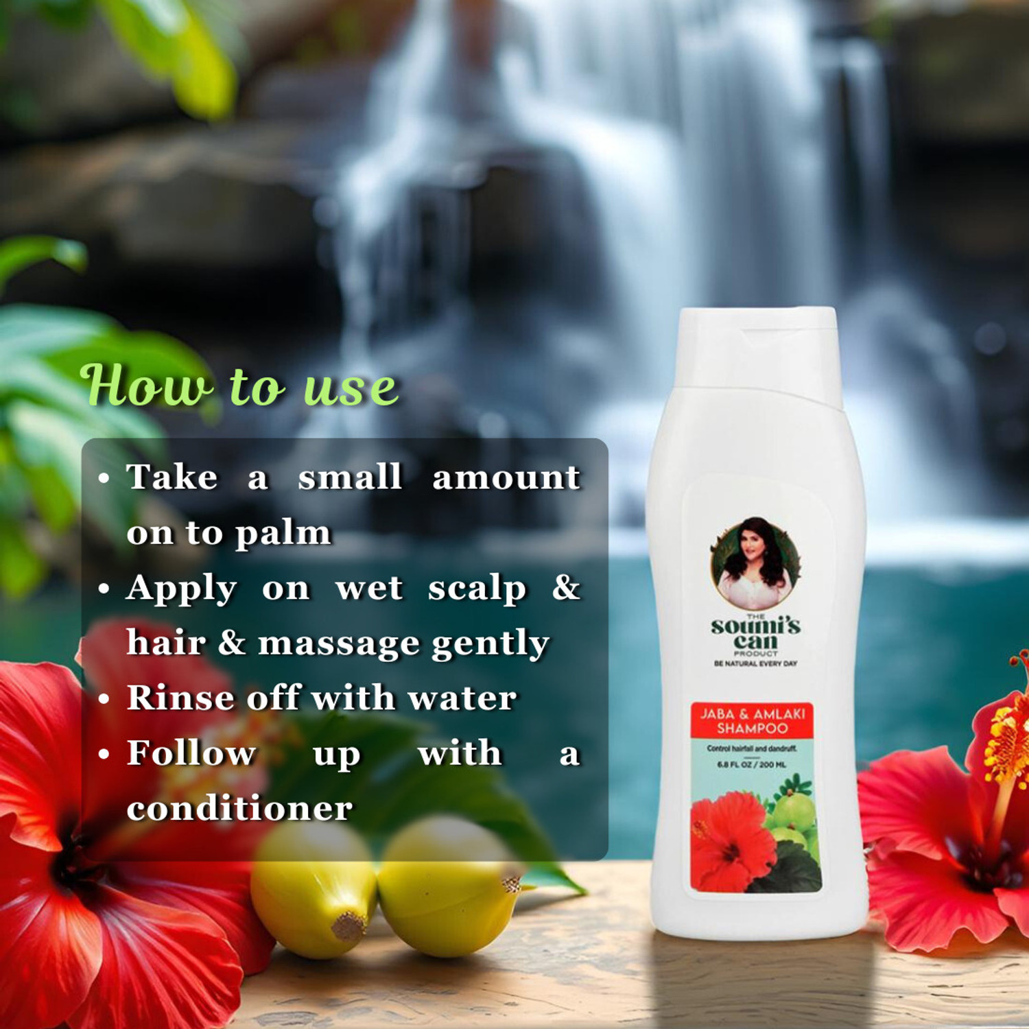 Image of The Soumi's Can Product JABA & AMLAKI SHAMPOO (PACK OF 3)