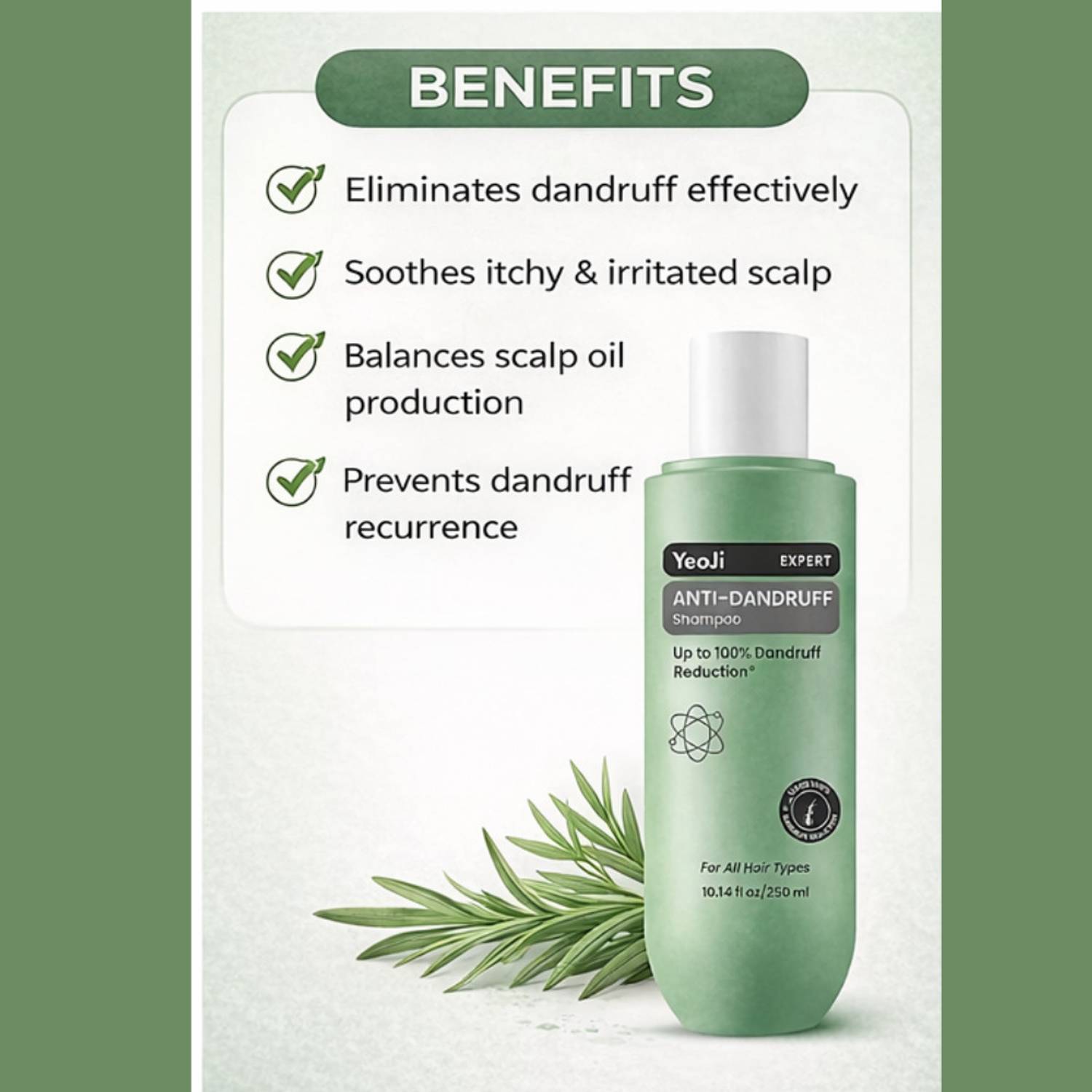 YeoJi Anti-Dandruff Shampoo for Oily Scalp 250 ml - Image 4