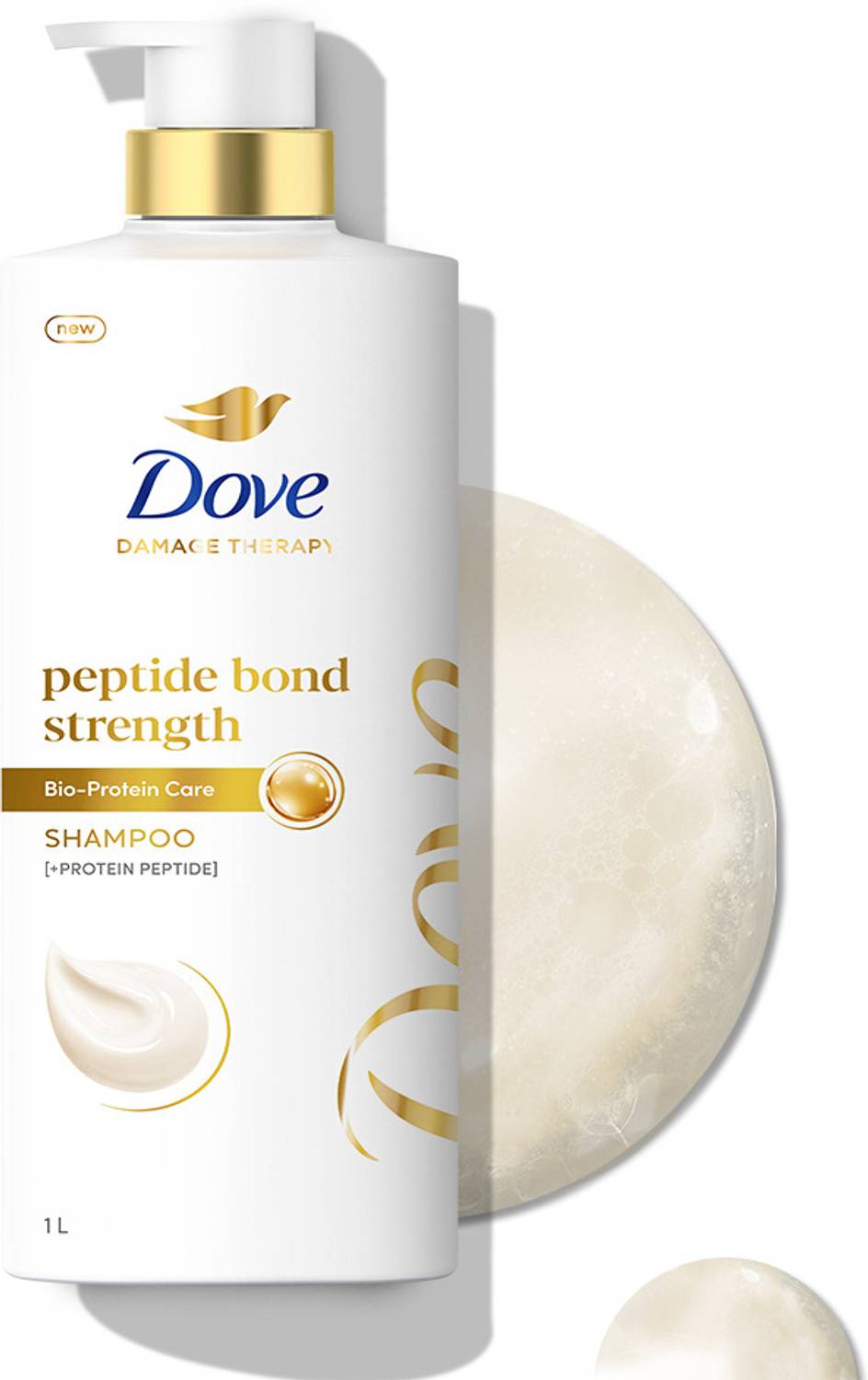 DOVE Peptide Bond Strength Shampoo 1 L - Image 1