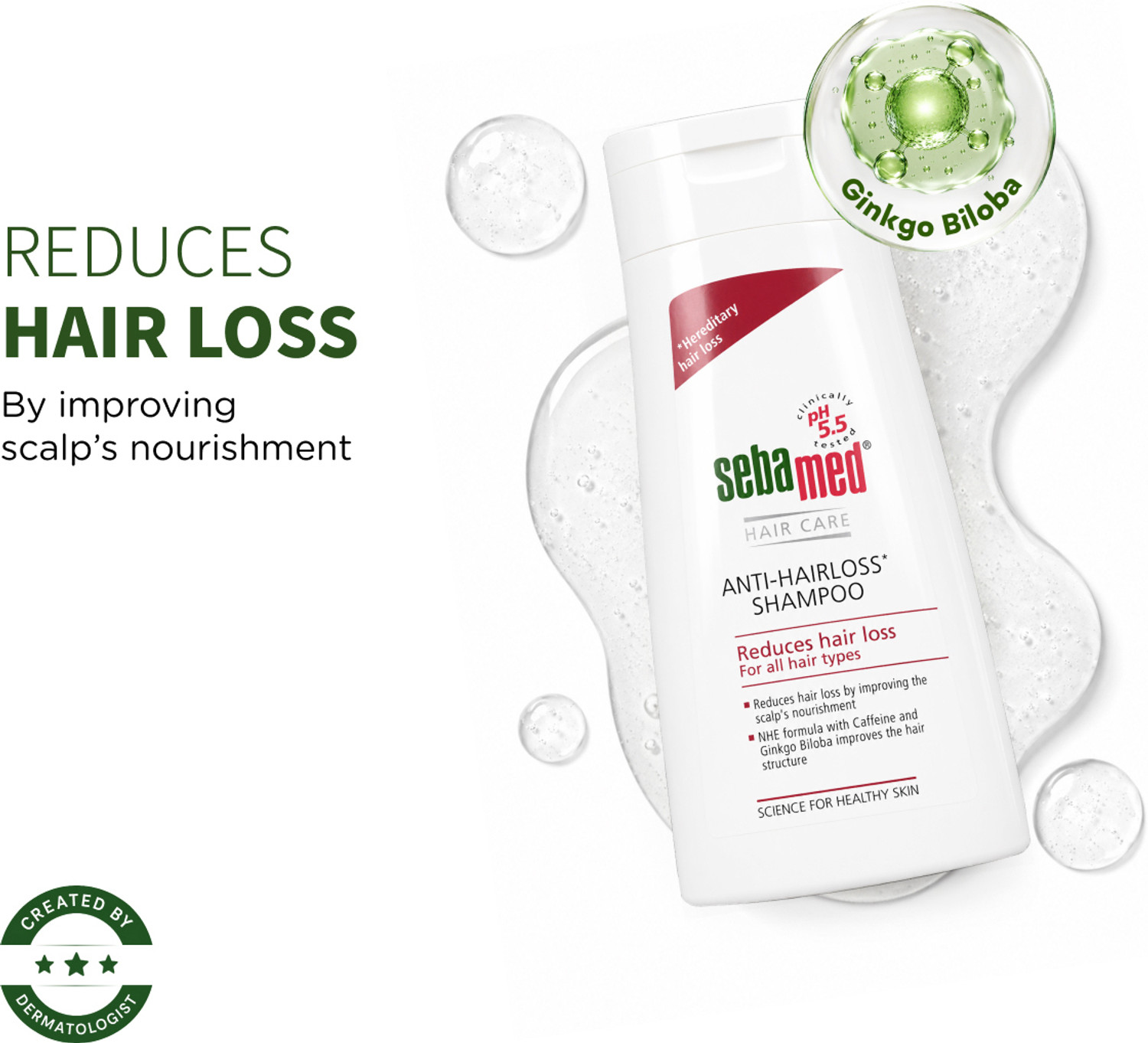Image of Sebamed Anti- Hairloss ShampoopH 5.5 Reduces Hair Loss
