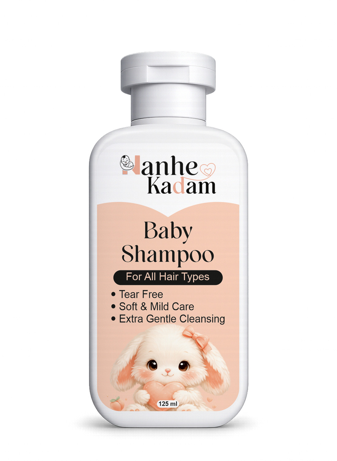 Image of Nanhe Kadam Tear-Free Baby Shampoo for Soft, Clean & Healthy Hair - Mild Daily Care